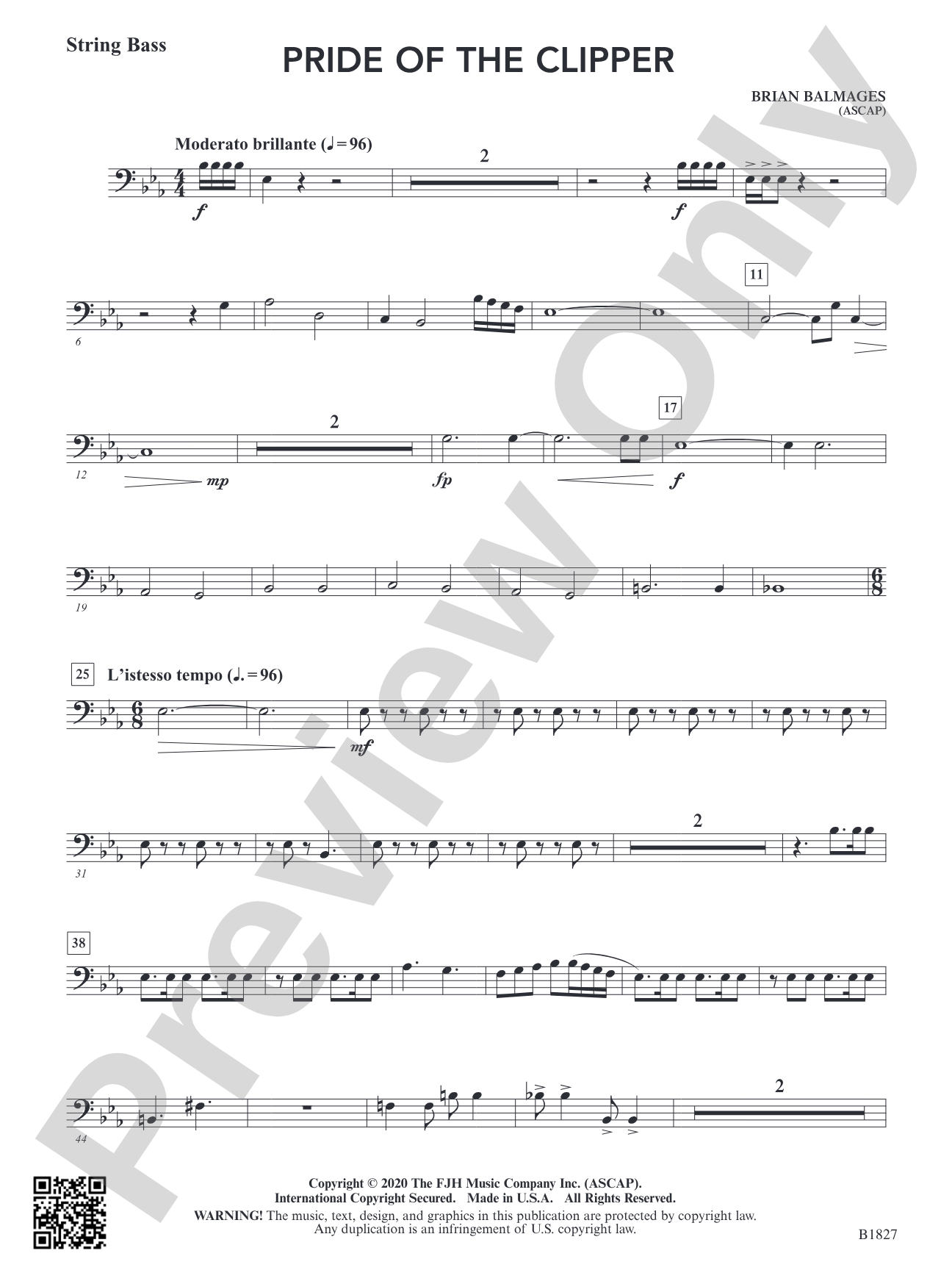 Pride of the Clipper: String Bass