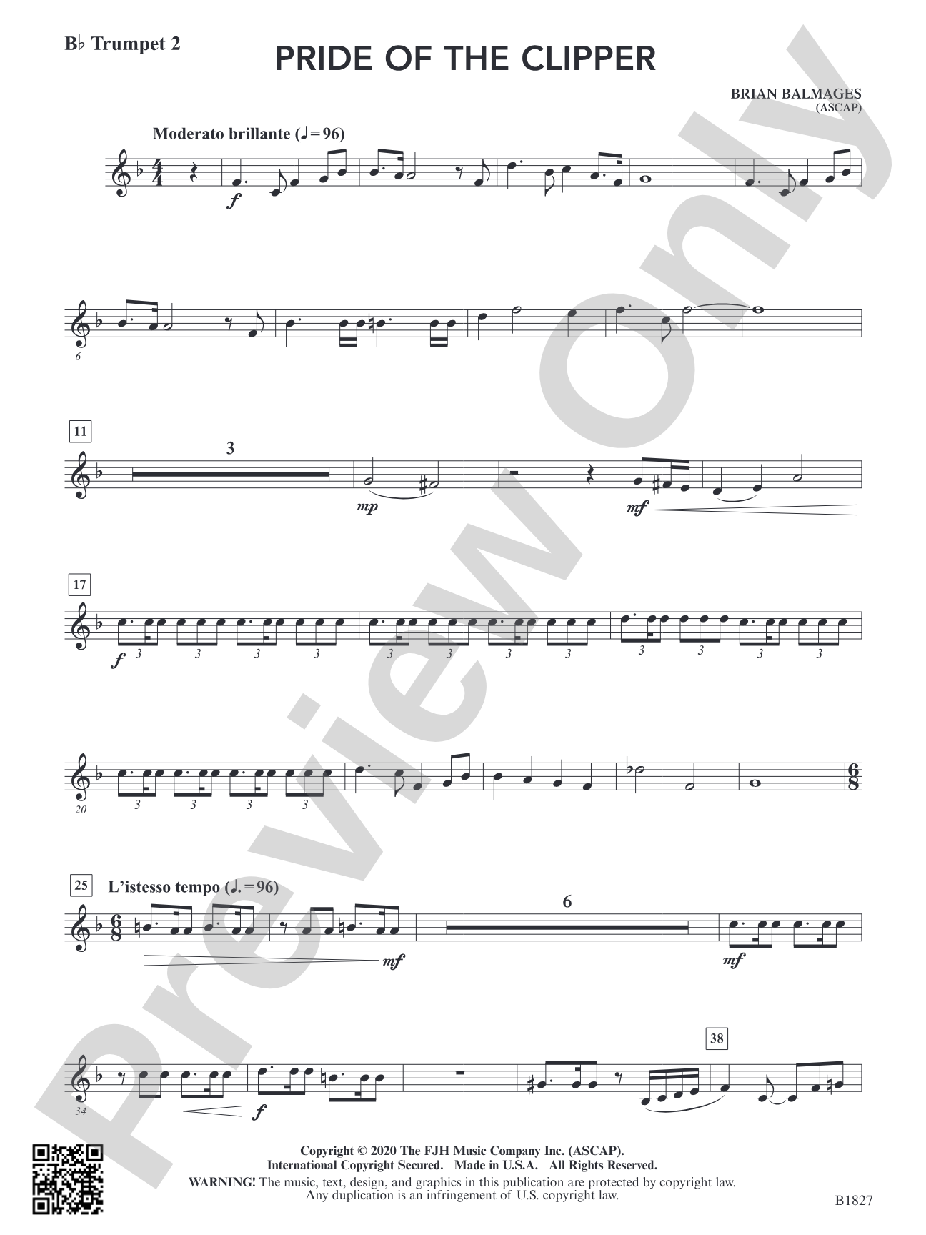 Pride of the Clipper: B-flat Trumpet 2