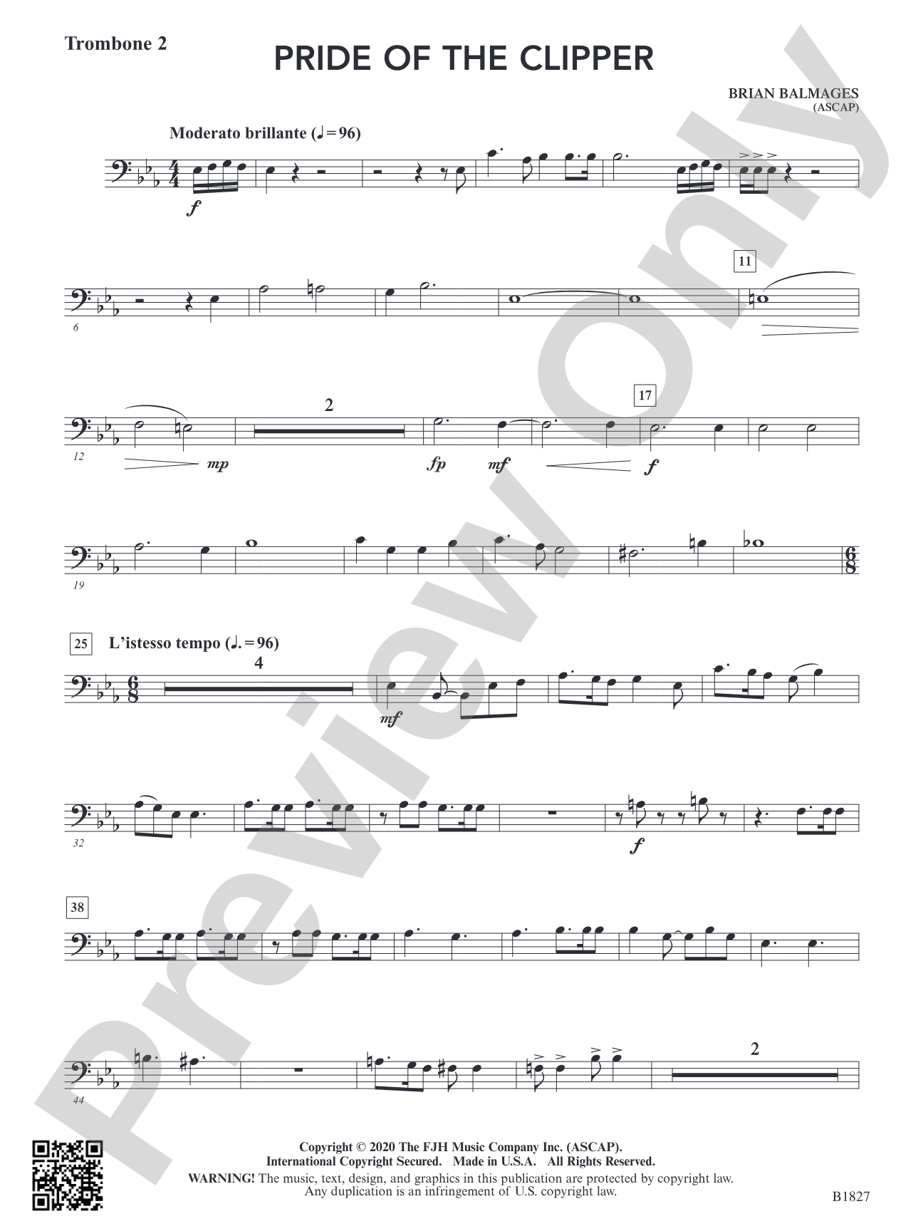 Pride of the Clipper: Trombone 2