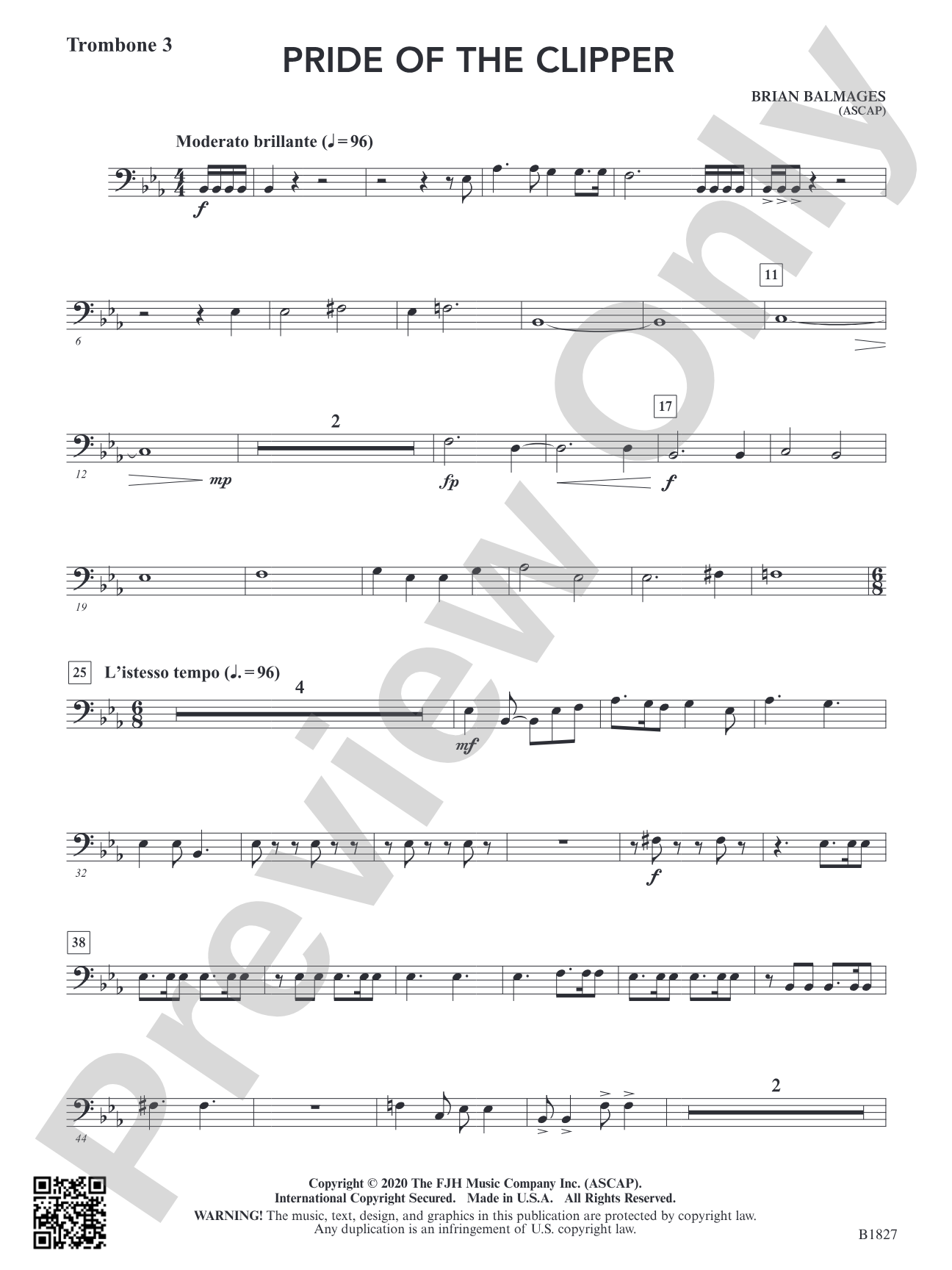 Pride of the Clipper: Trombone 3