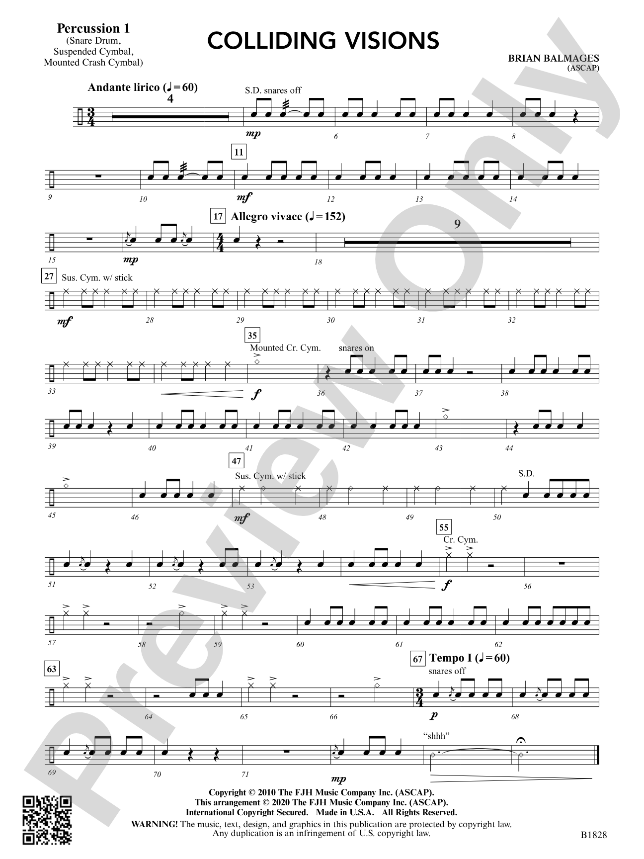 Colliding Visions: Percussion 1