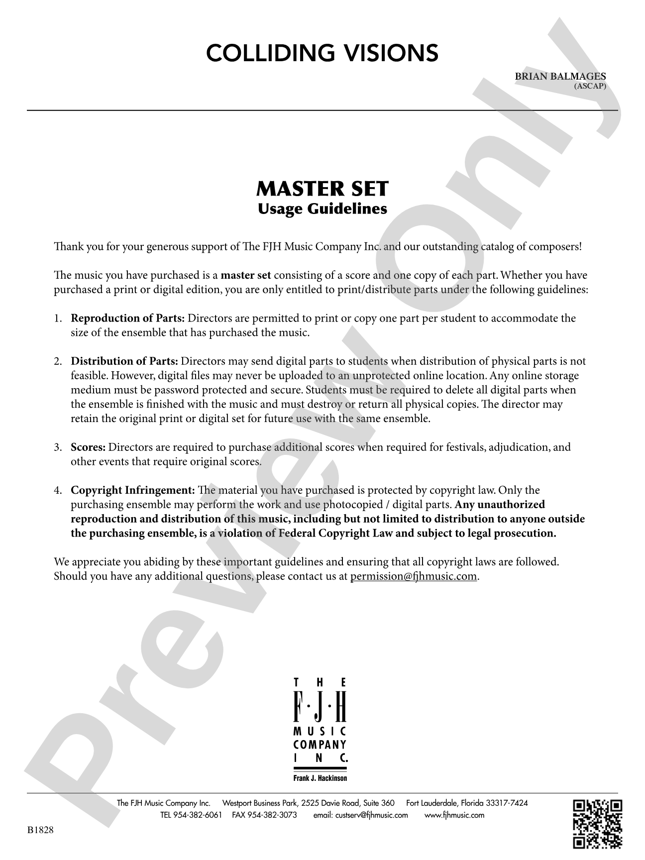Colliding Visions: Usage Guidelines