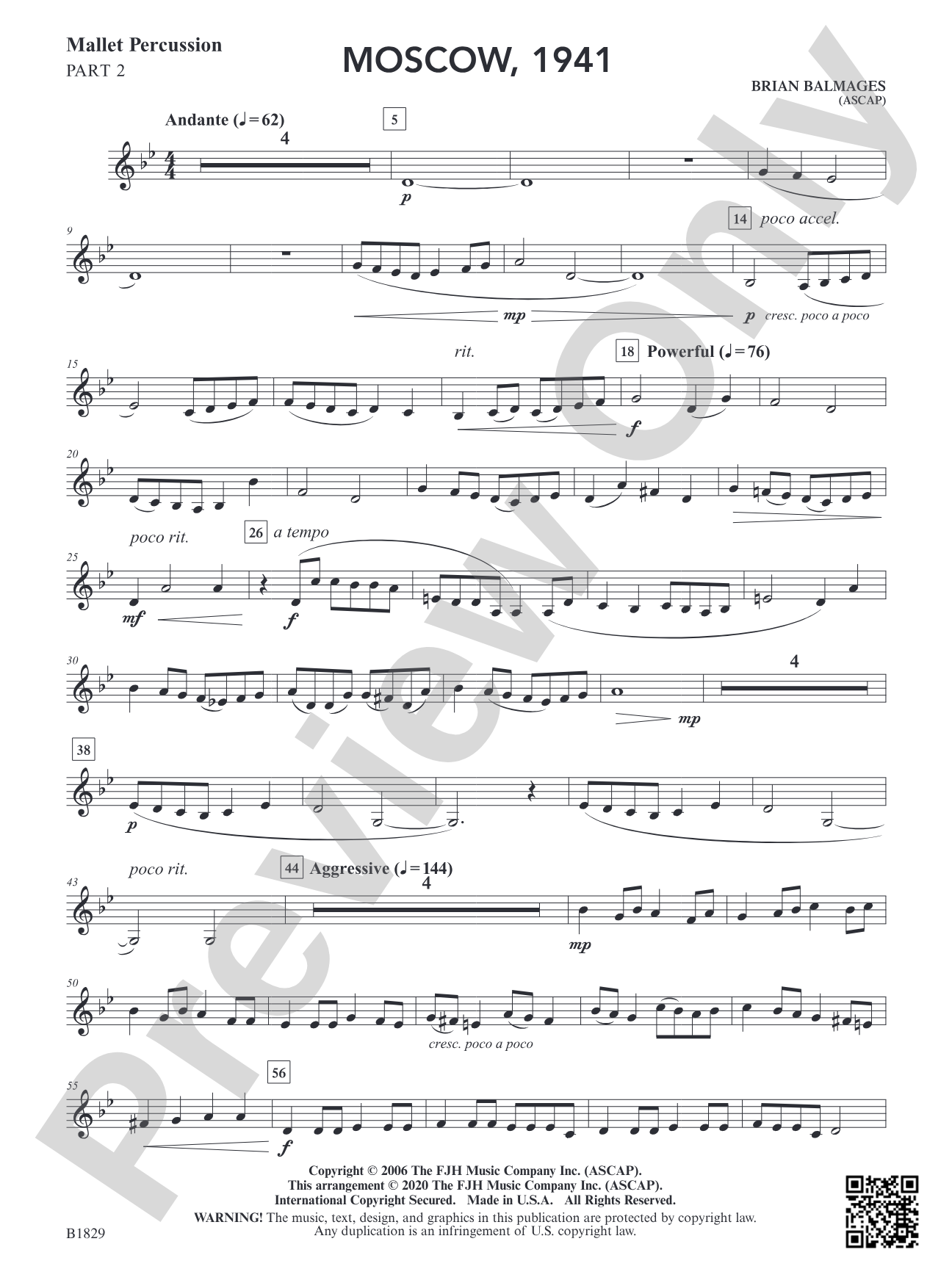 Moscow, 1941: Mallet Percussion 2