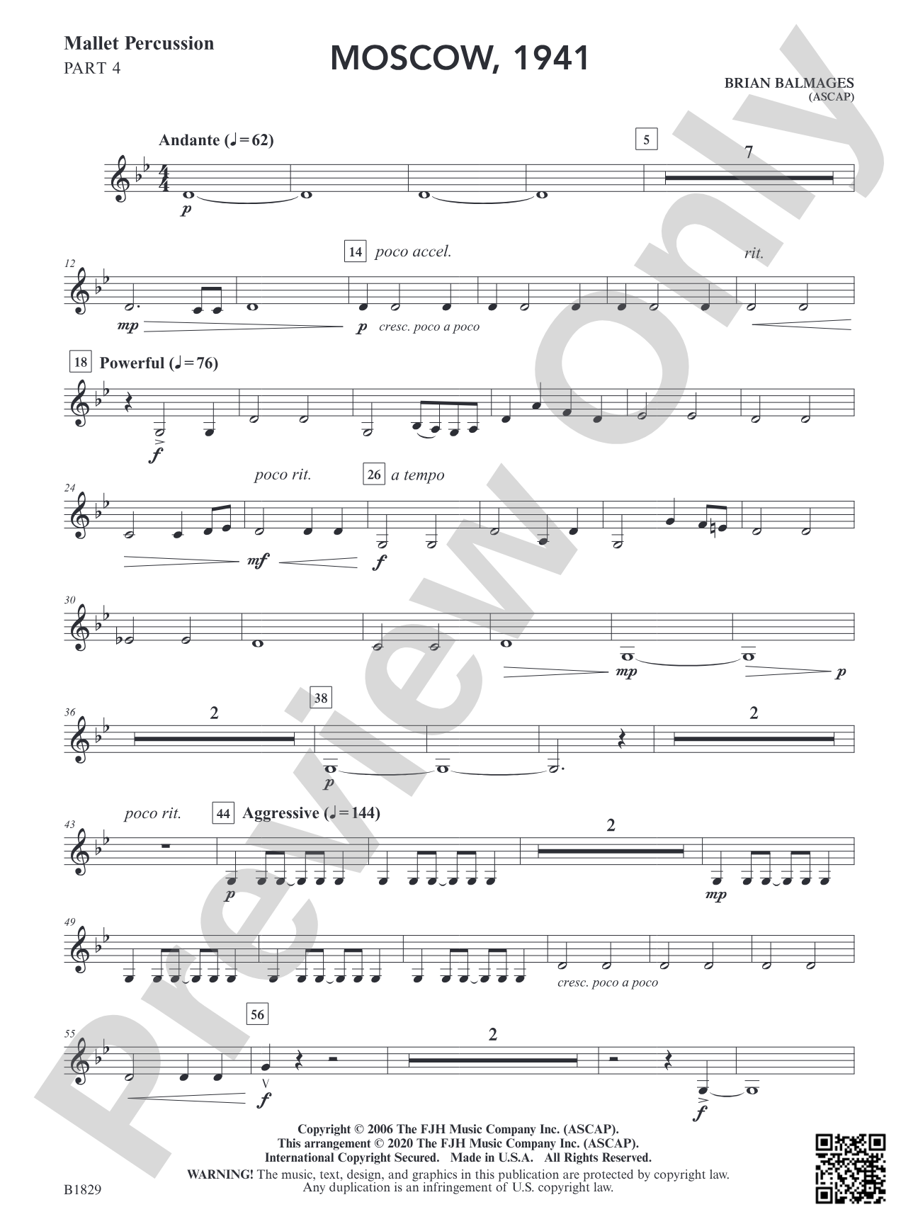 Moscow, 1941: Mallet Percussion 4