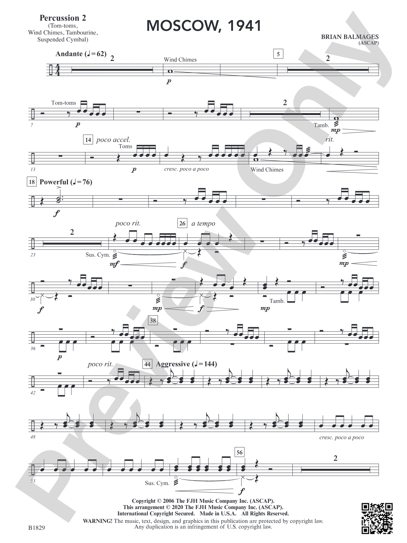 Moscow, 1941: Percussion 2