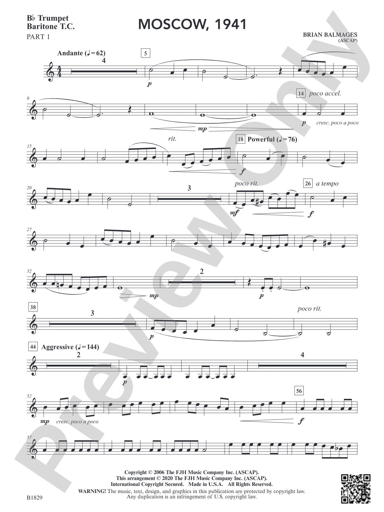 Moscow, 1941: Trumpet/Baritone TC 1