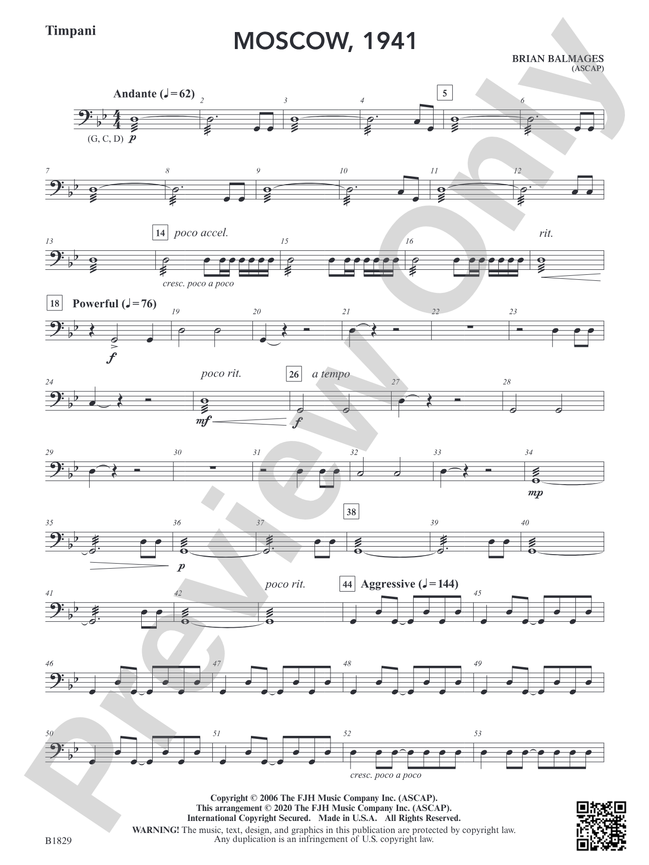 Moscow, 1941: Timpani
