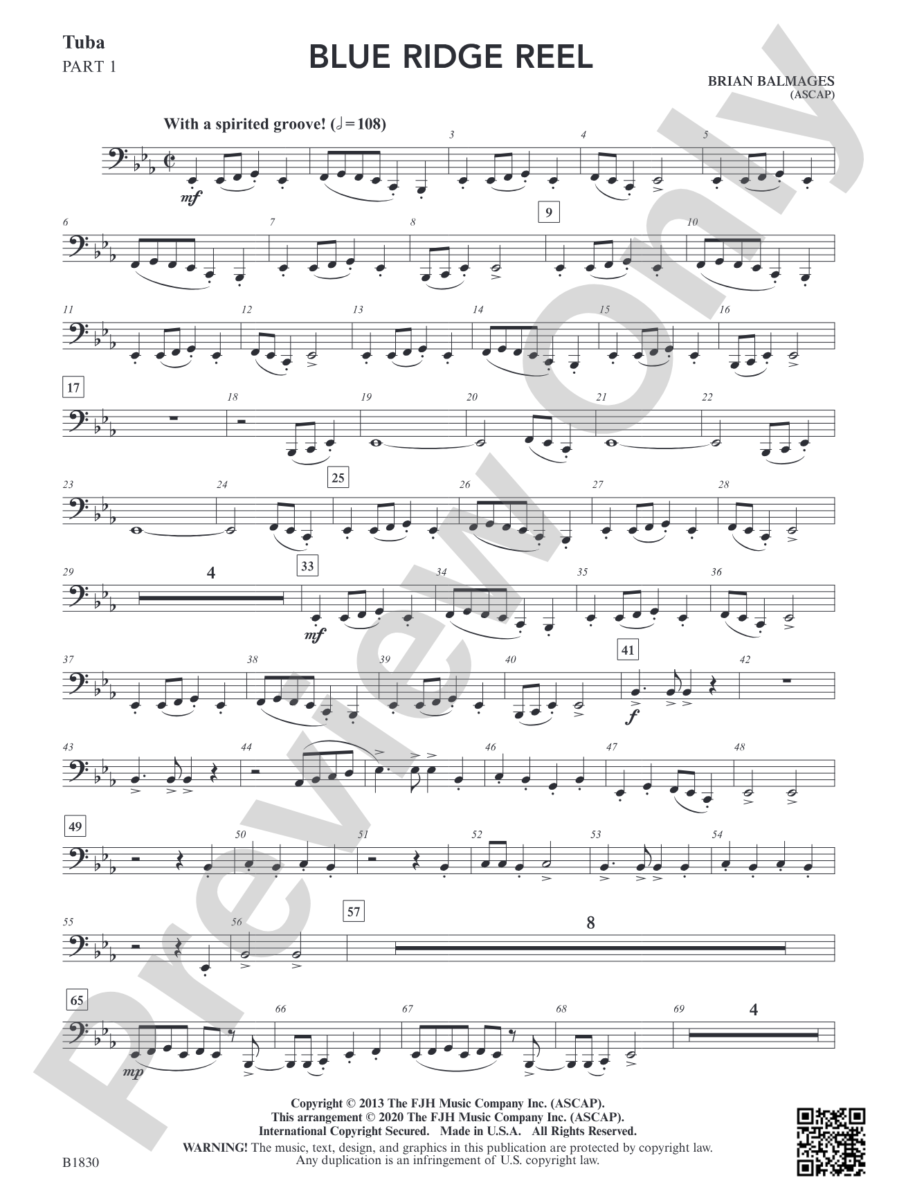 Blue Ridge Reel: Part 1 Tuba