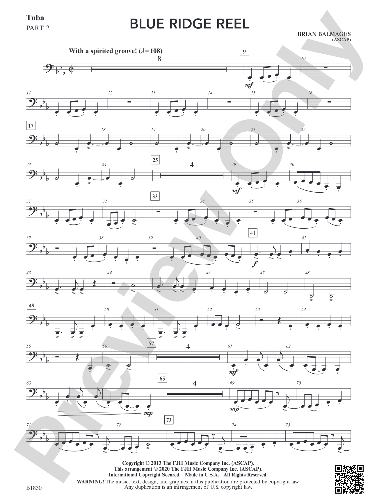 Blue Ridge Reel: Part 2 Tuba