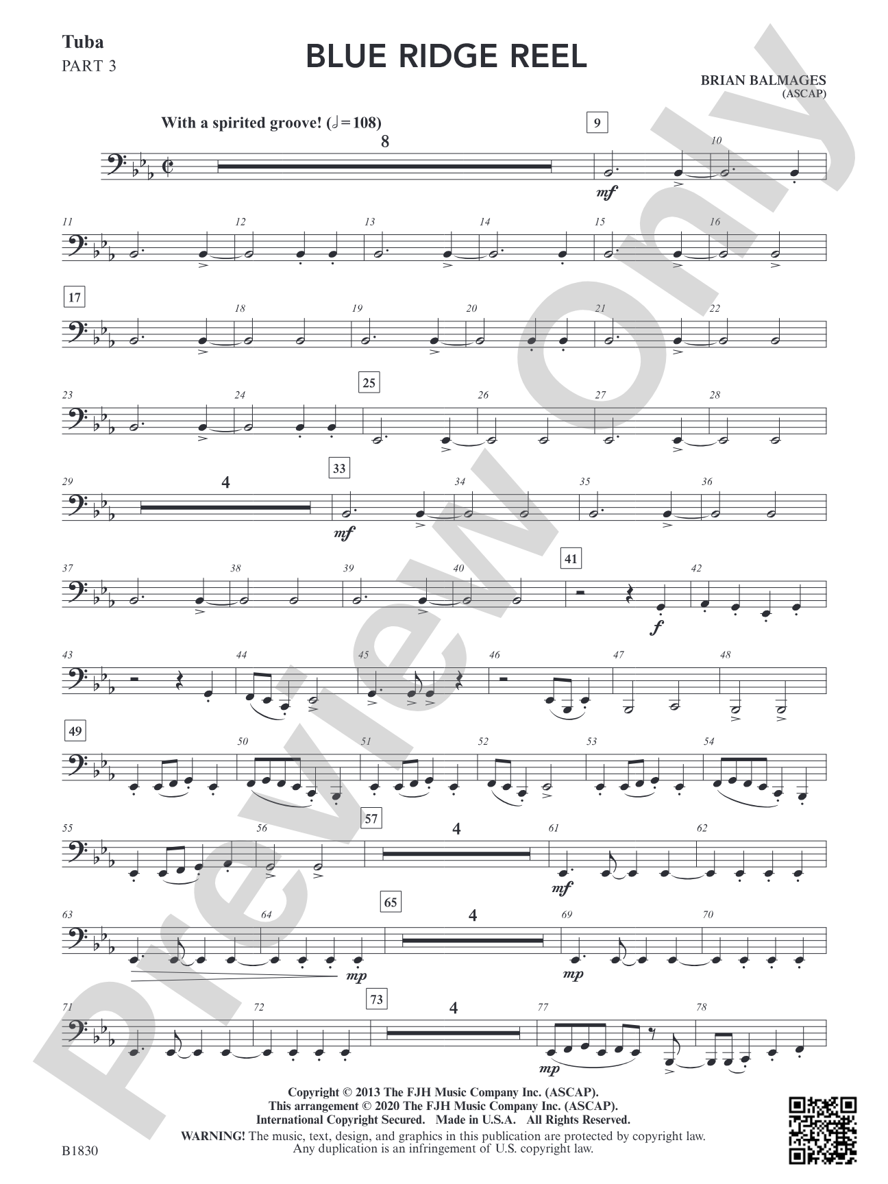 Blue Ridge Reel: Part 3 Tuba