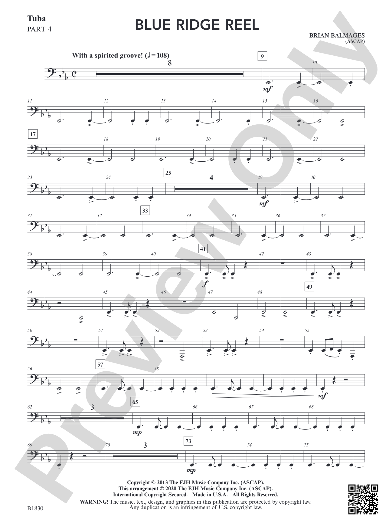 Blue Ridge Reel: Part 4 Tuba