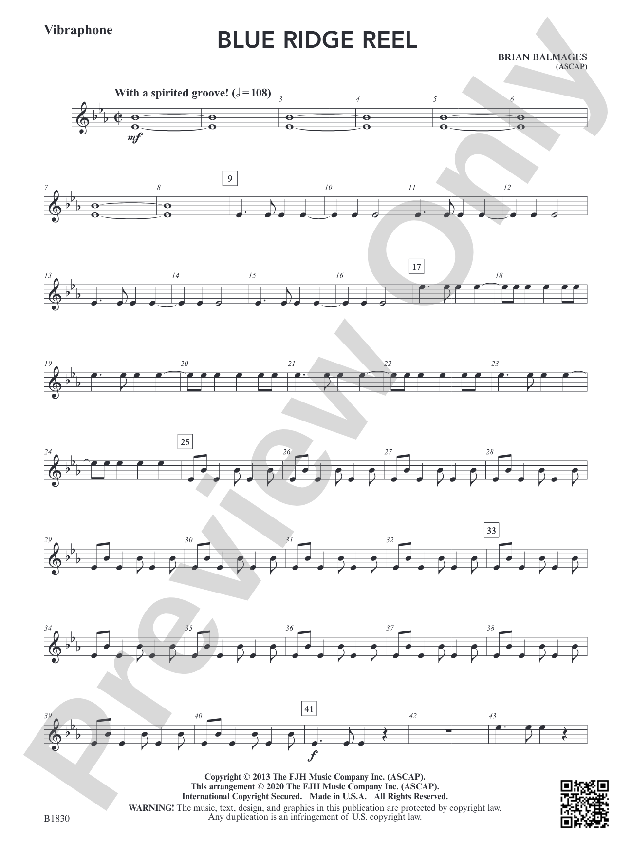 Blue Ridge Reel: Vibraphone