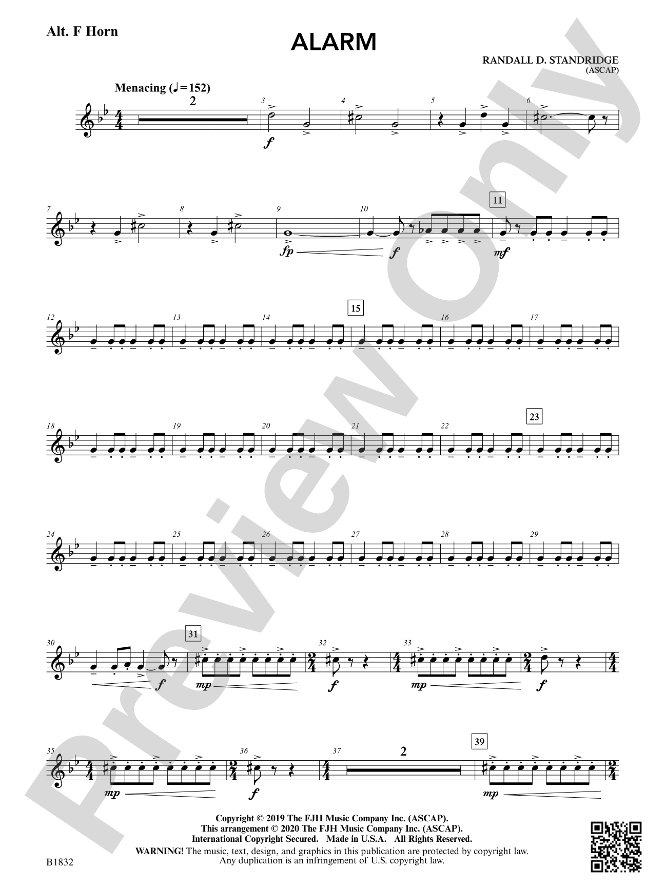 Alarm: Alt. F Horn