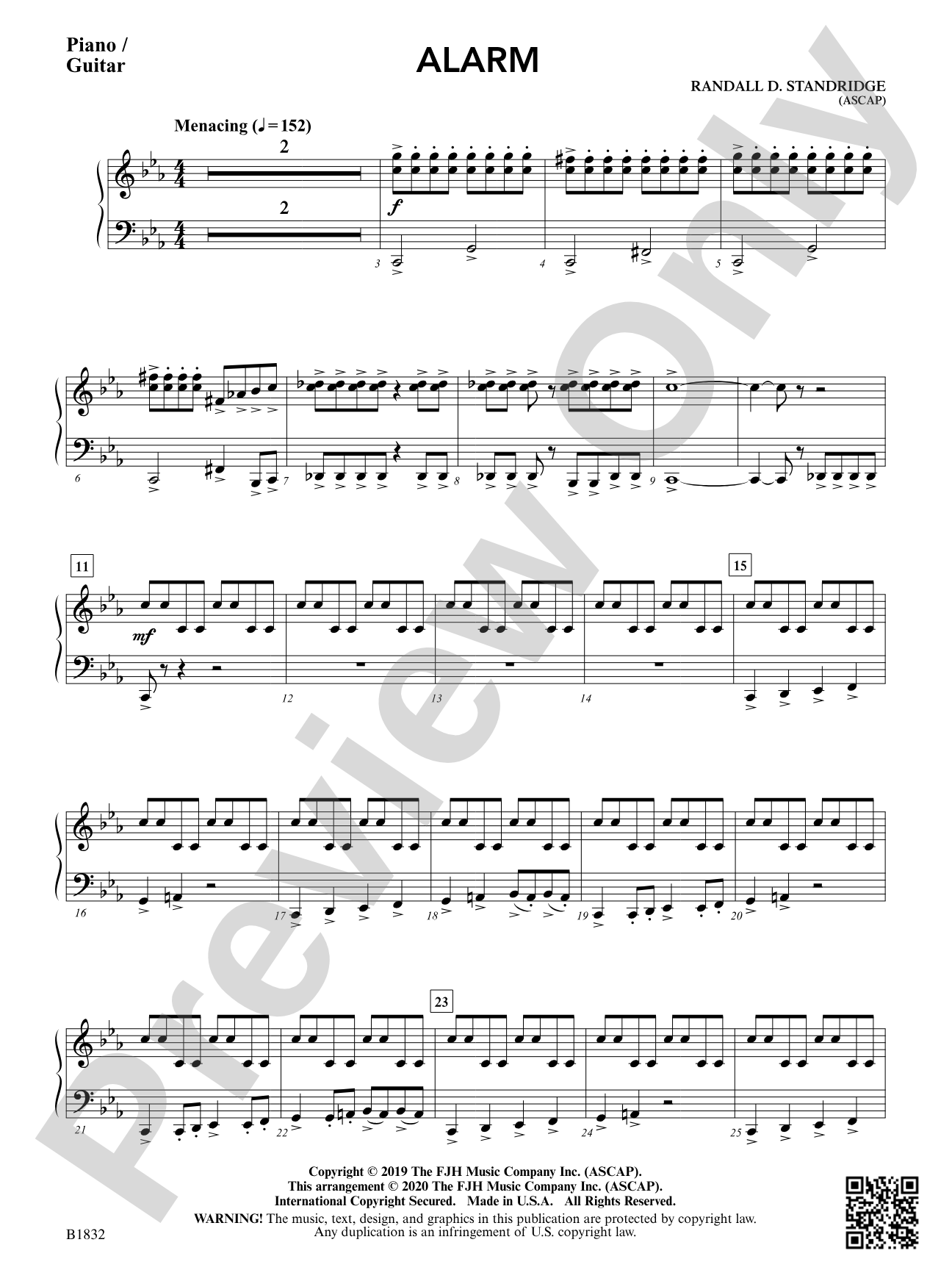 Alarm: Piano / Guitar