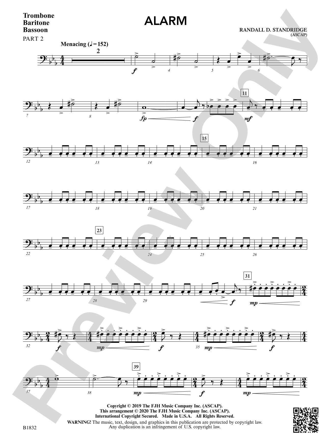 Alarm: Trombone / Euphonium / Bassoon 2