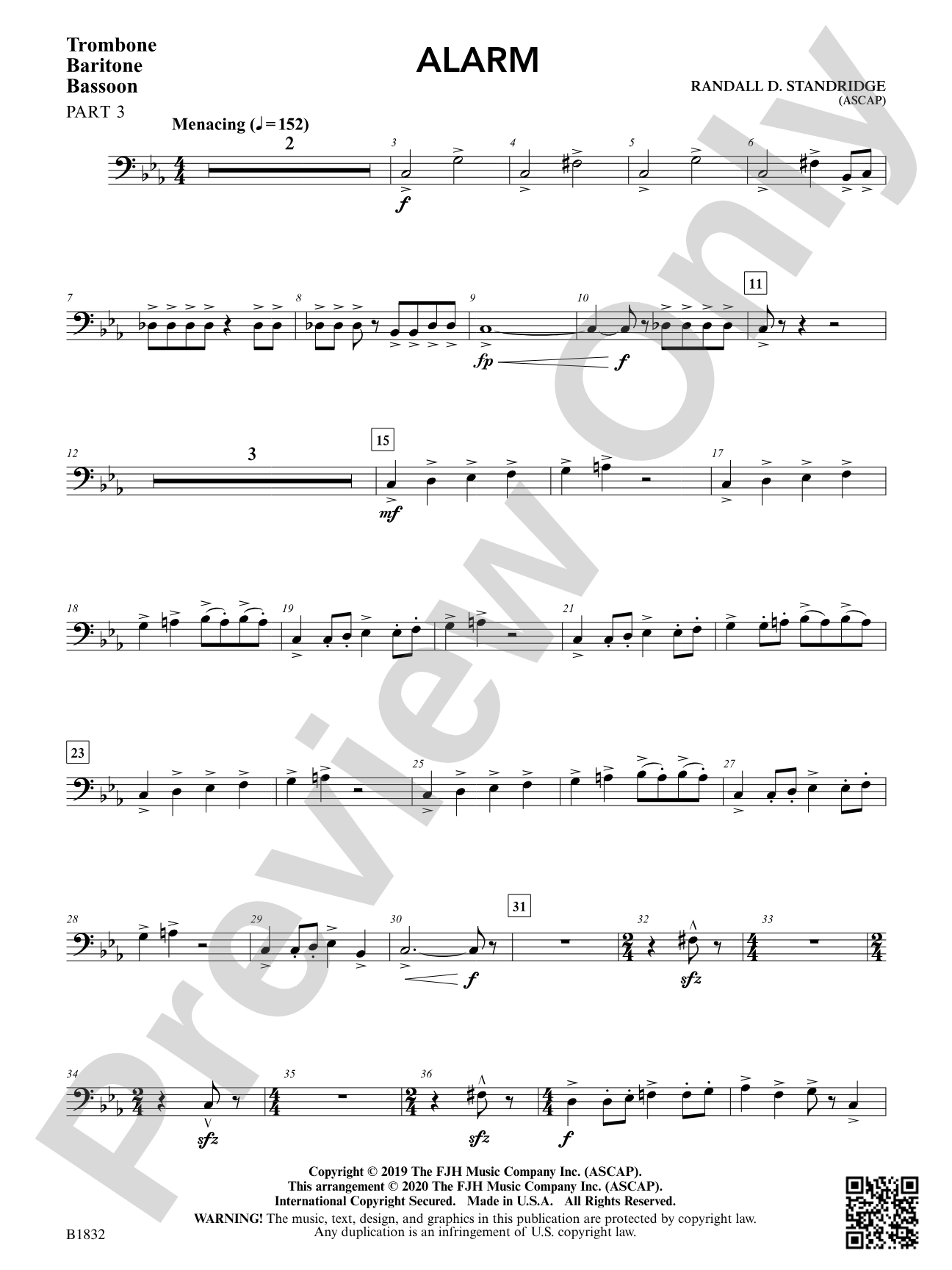 Alarm: Trombone / Euphonium / Bassoon 3