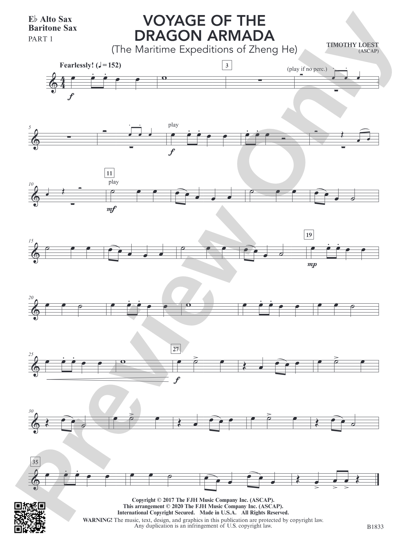 Voyage of the Dragon Armada: Part 1 - E-flat Alto Sax / Baritone Sax