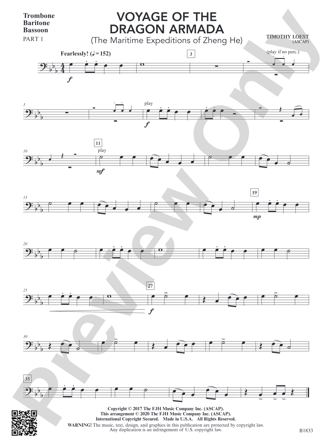 Voyage of the Dragon Armada: Part 1 - Trombone / Euphonium / Bassoon