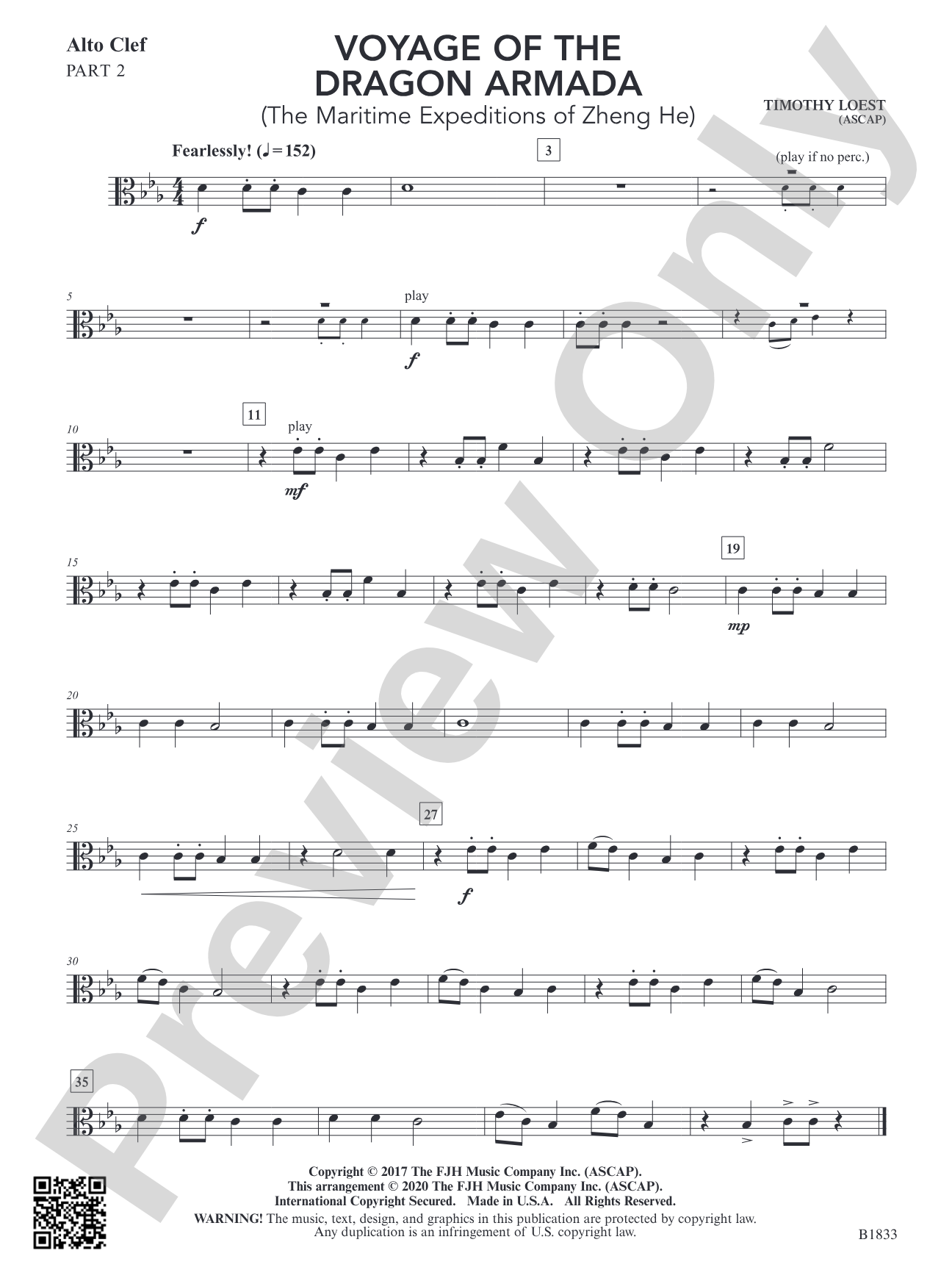 Voyage of the Dragon Armada: Part 2 - Alto Clef