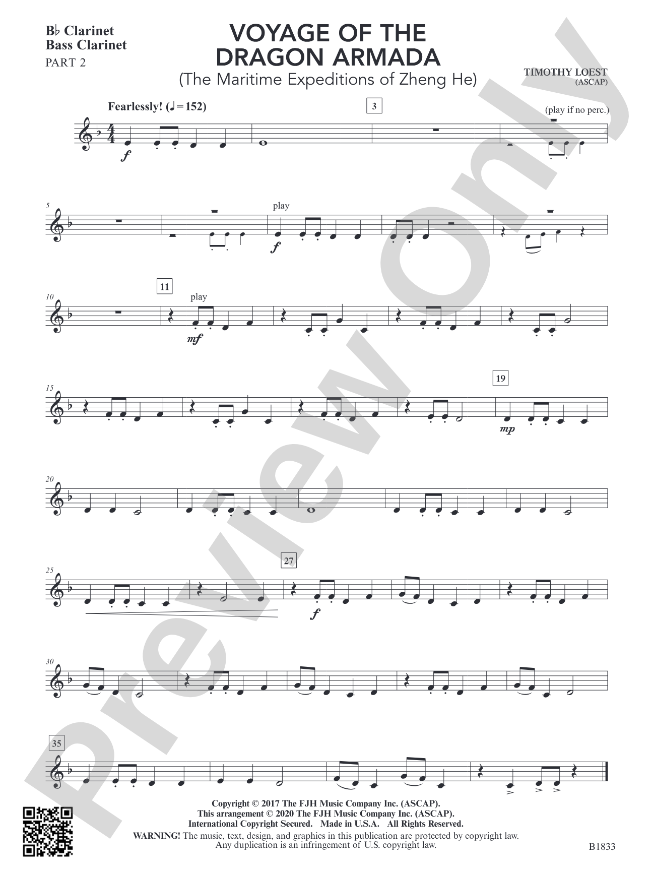 Voyage of the Dragon Armada: Part 2 - B-flat Clarinet / Bass Clarinet