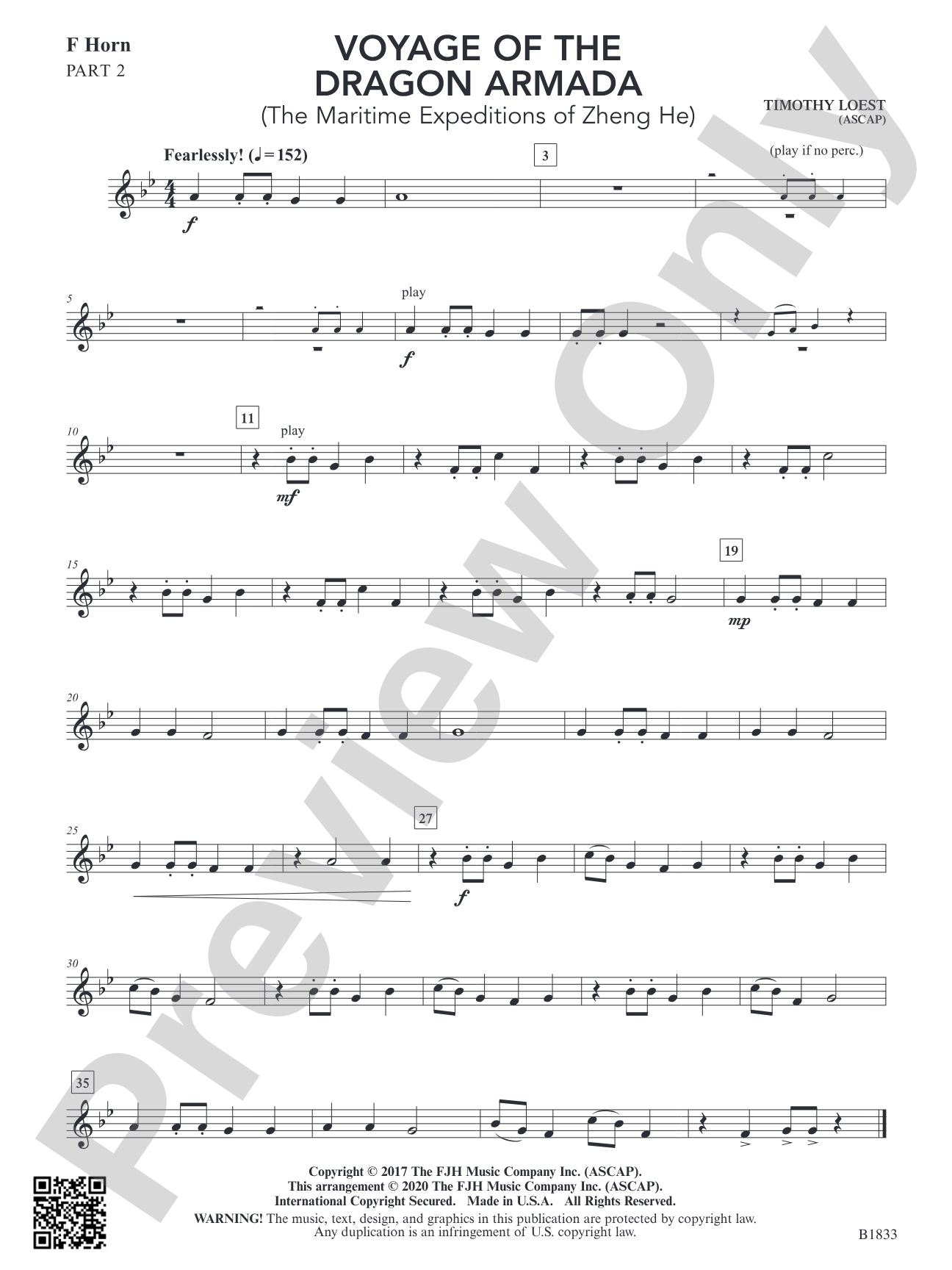 Voyage of the Dragon Armada: Part 2 - F Horn
