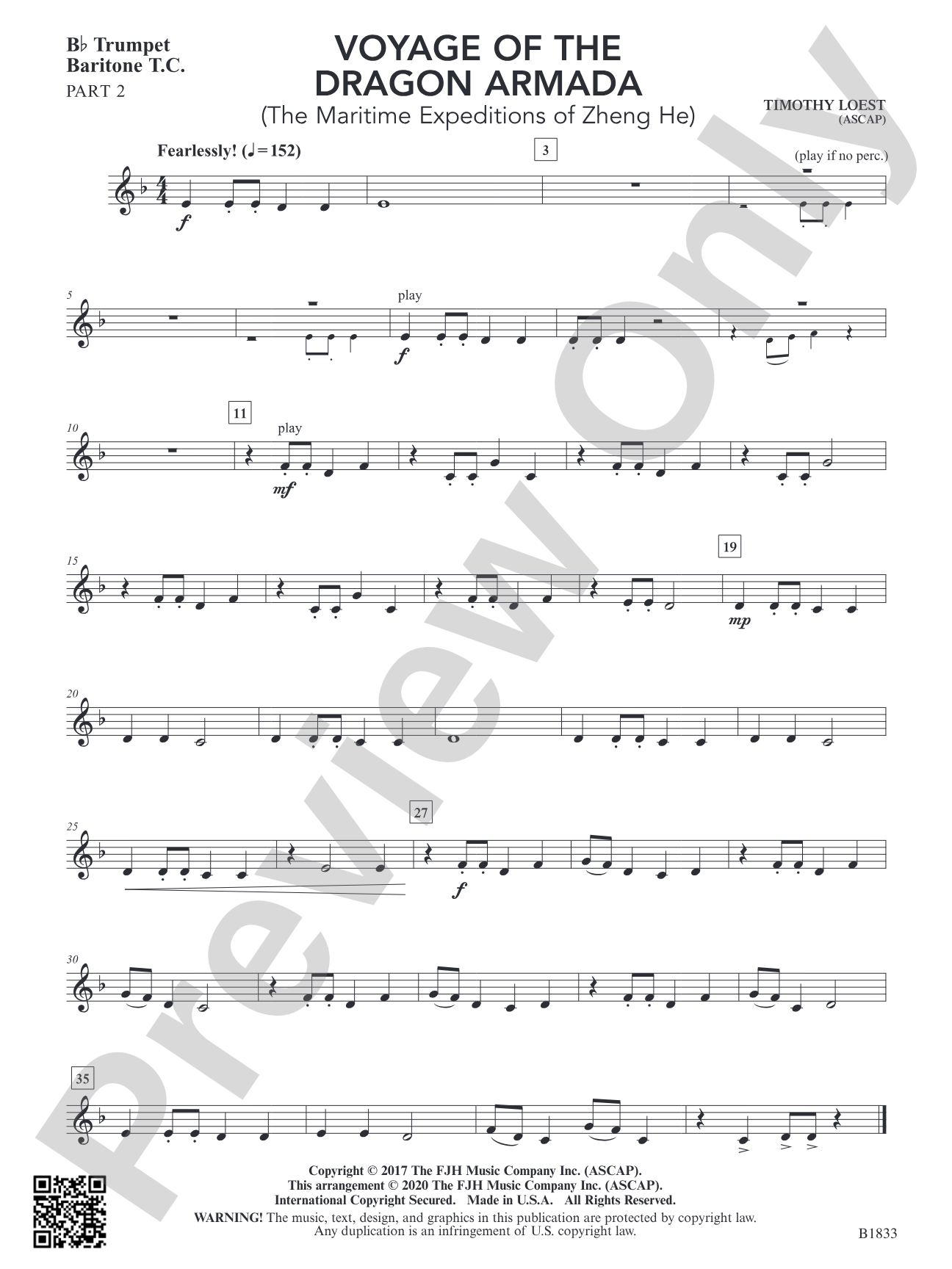 Voyage of the Dragon Armada: Part 2 - B-flat Trumpet / Baritone T.C.