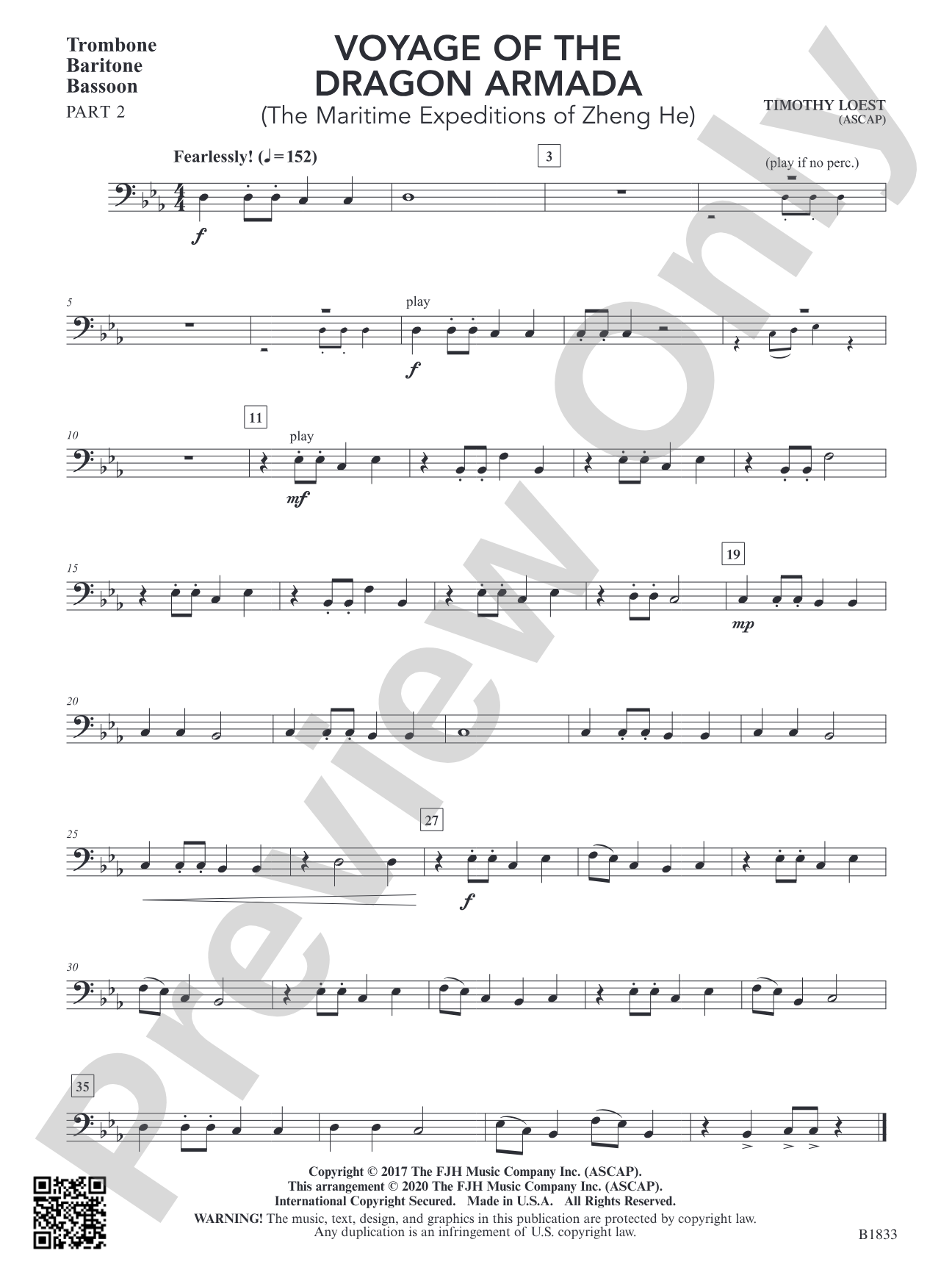 Voyage of the Dragon Armada: Part 2 - Trombone / Euphonium / Bassoon