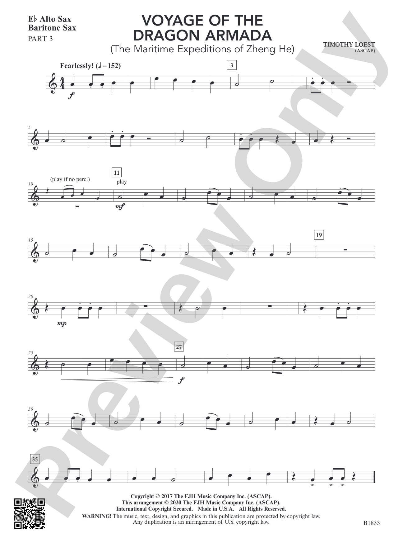 Voyage of the Dragon Armada: Part 3 - E-flat Alto Sax / Baritone Sax