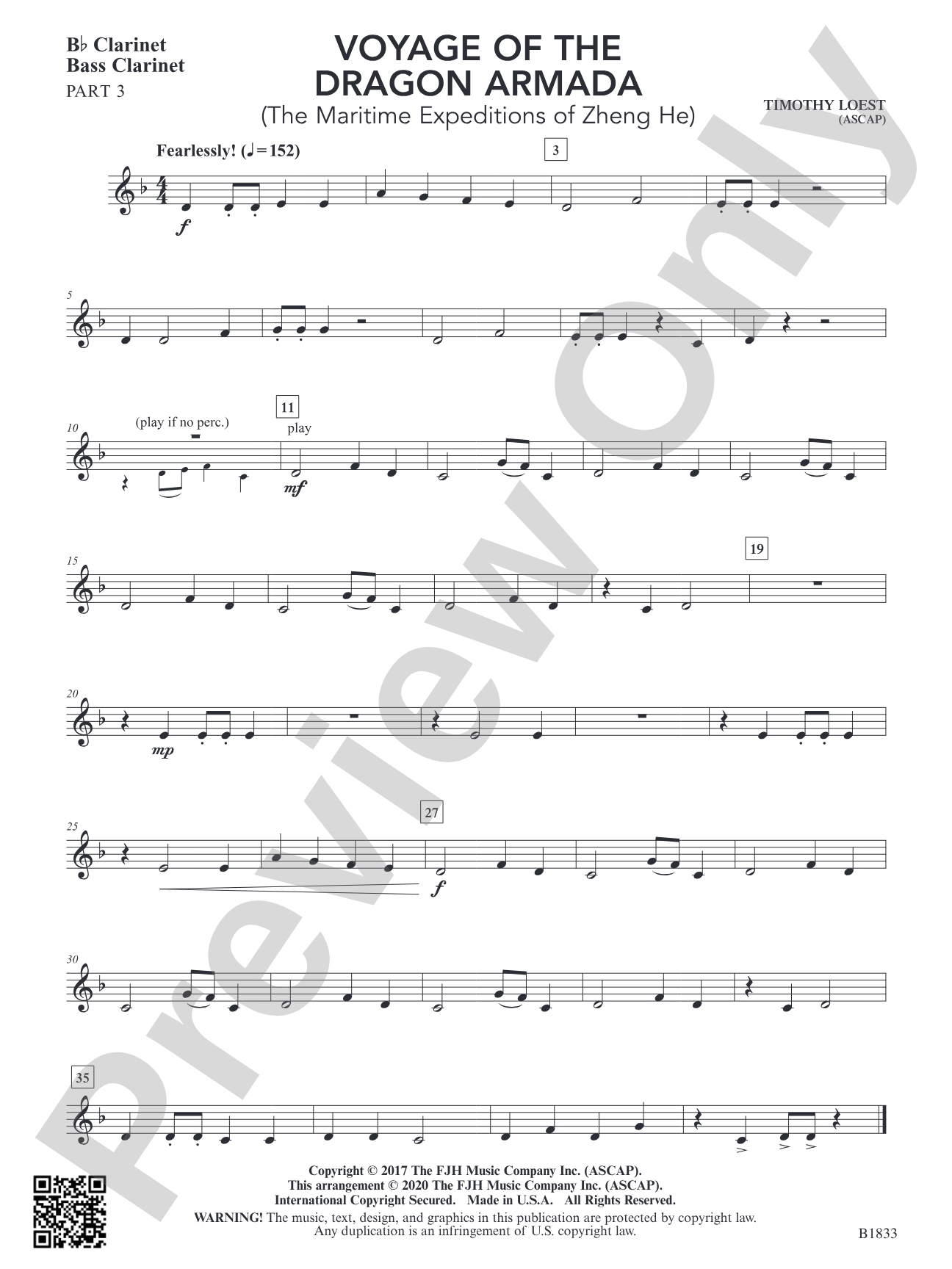 Voyage of the Dragon Armada: Part 3 - B-flat Clarinet / Bass Clarinet