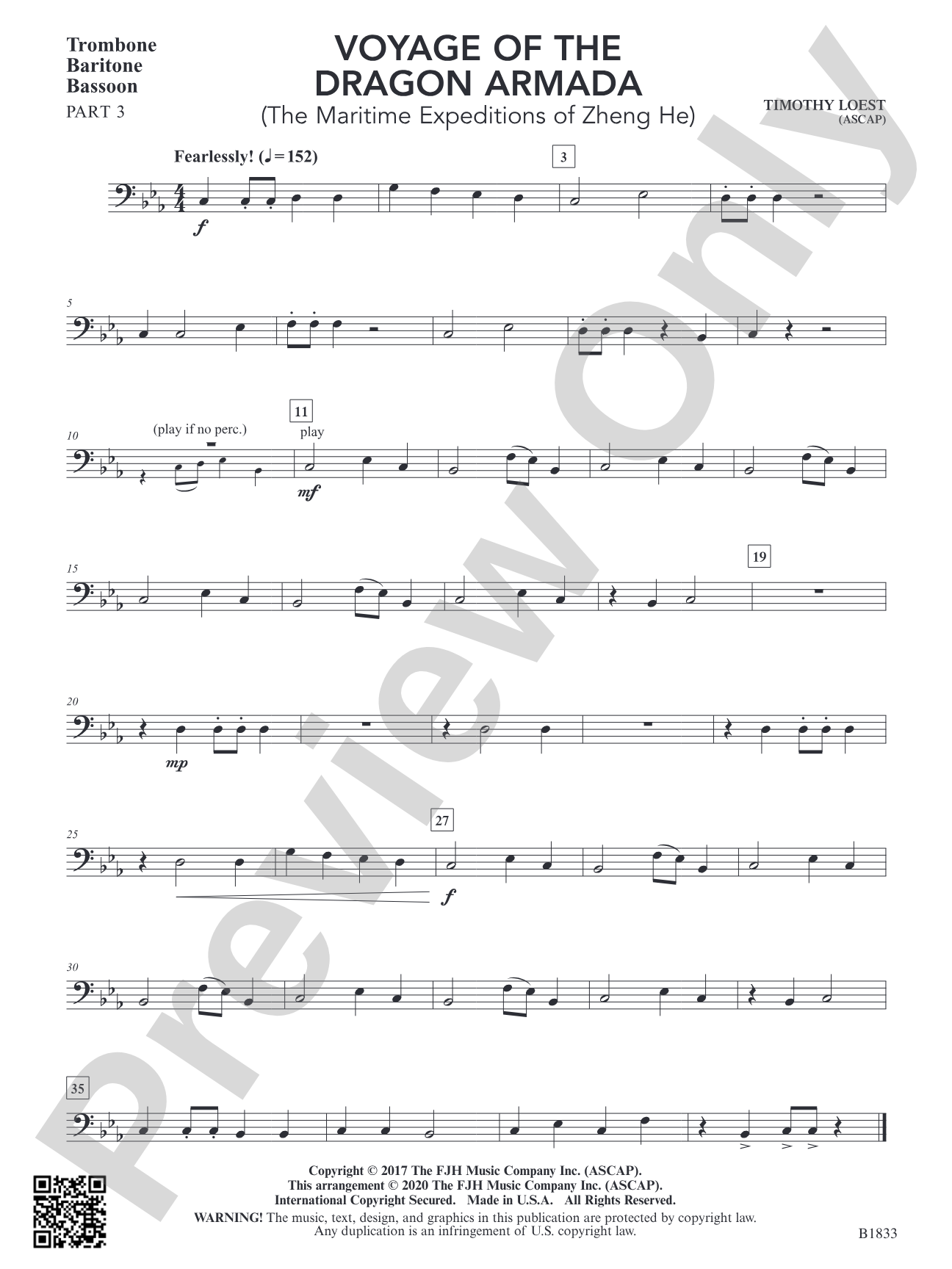 Voyage of the Dragon Armada: Part 3 - Trombone / Euphonium / Bassoon
