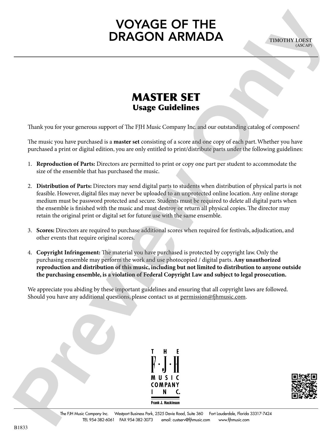 Voyage of the Dragon Armada: Usage Guidelines