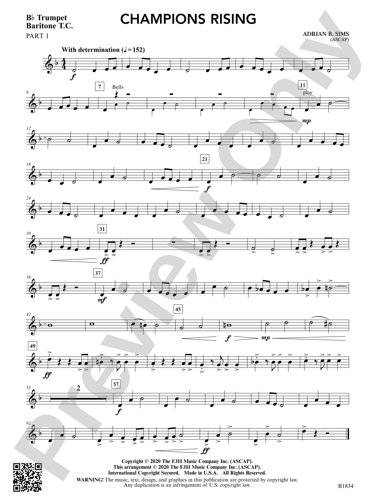 Champions Rising: Part 1 - B-flat Trumpet / Baritone T.C.