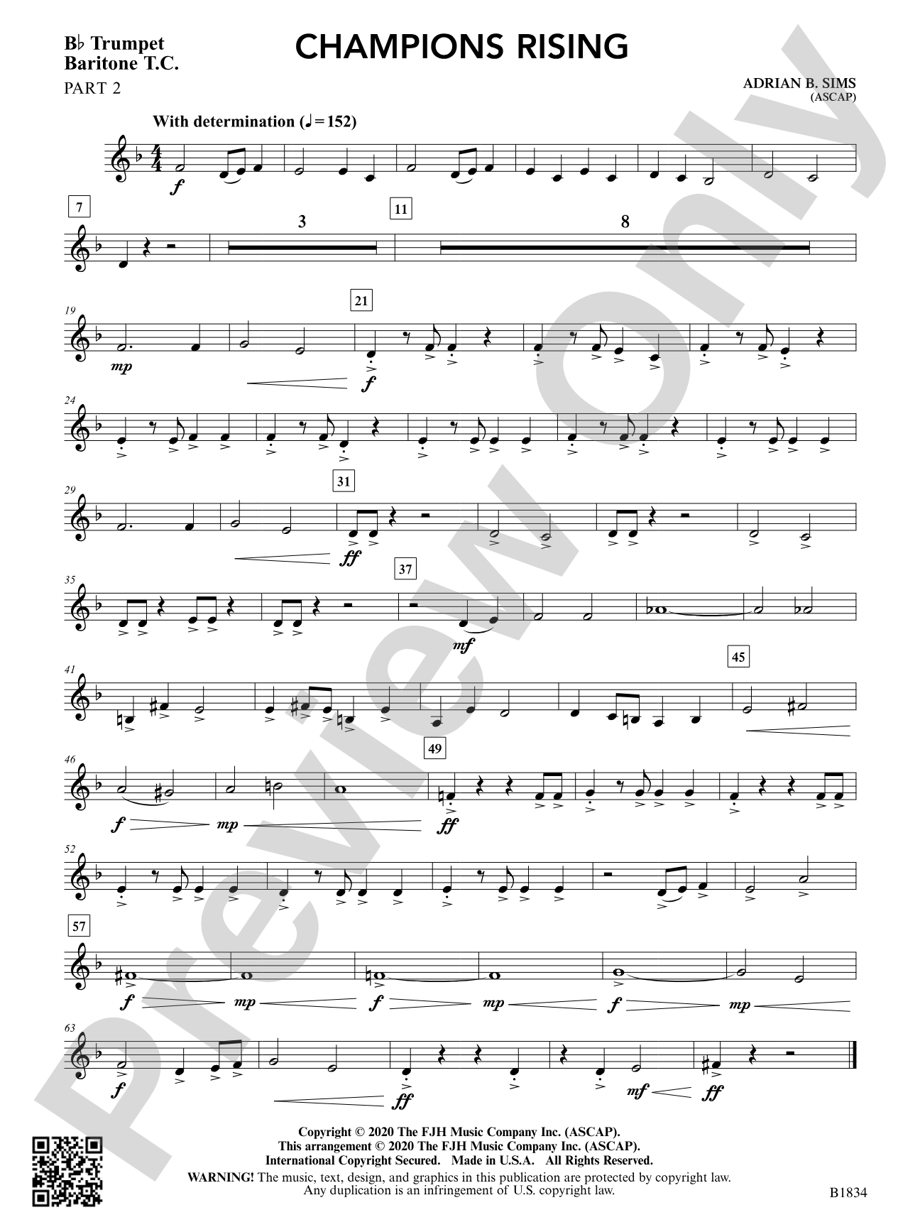 Champions Rising: Part 2 - B-flat Trumpet / Baritone T.C.