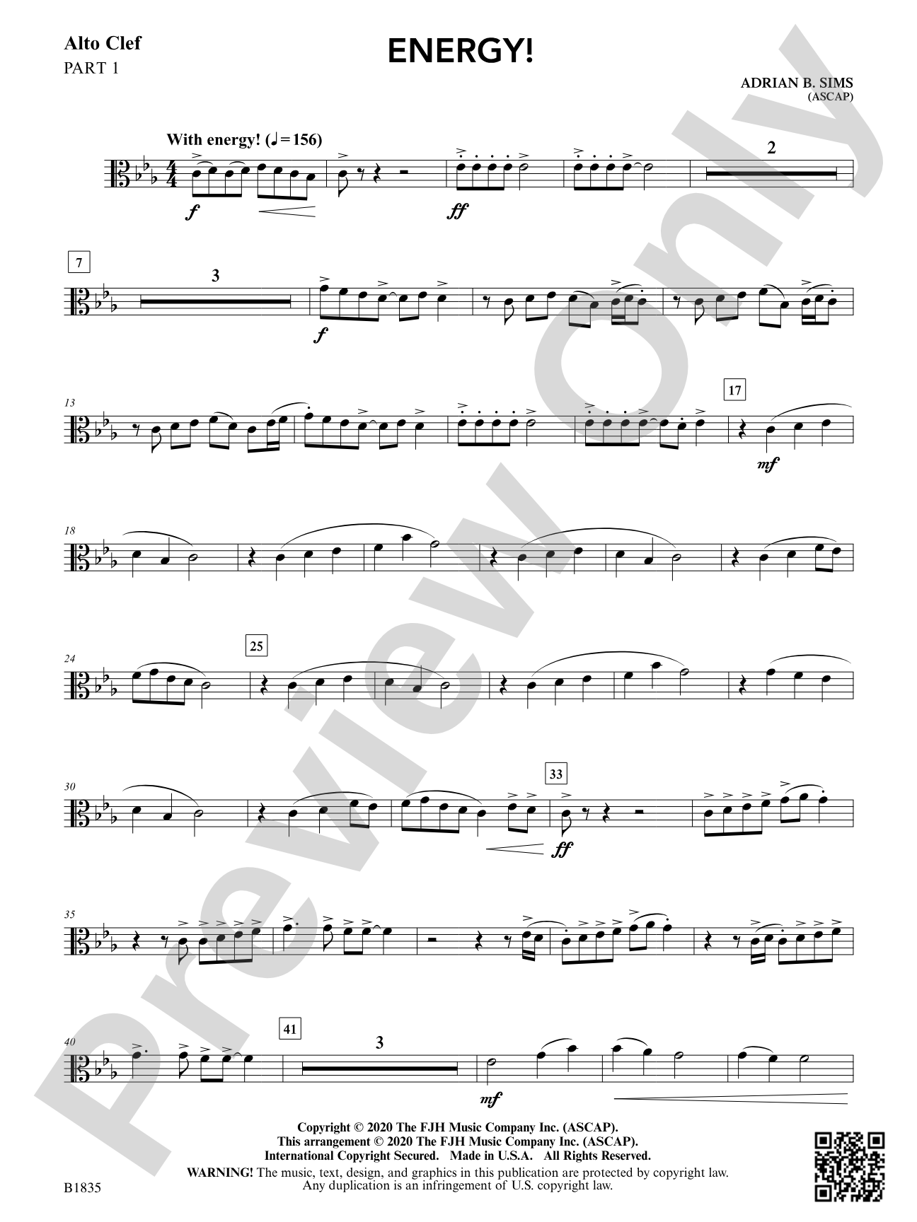 Energy!: Part 1 - Alto Clef