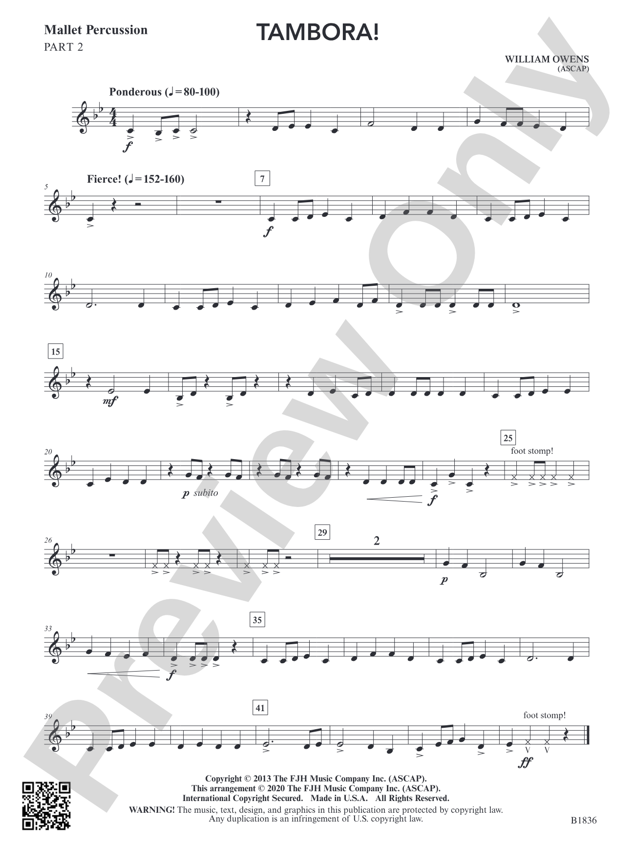 Tambora!: Part 2 Mallet Percussion