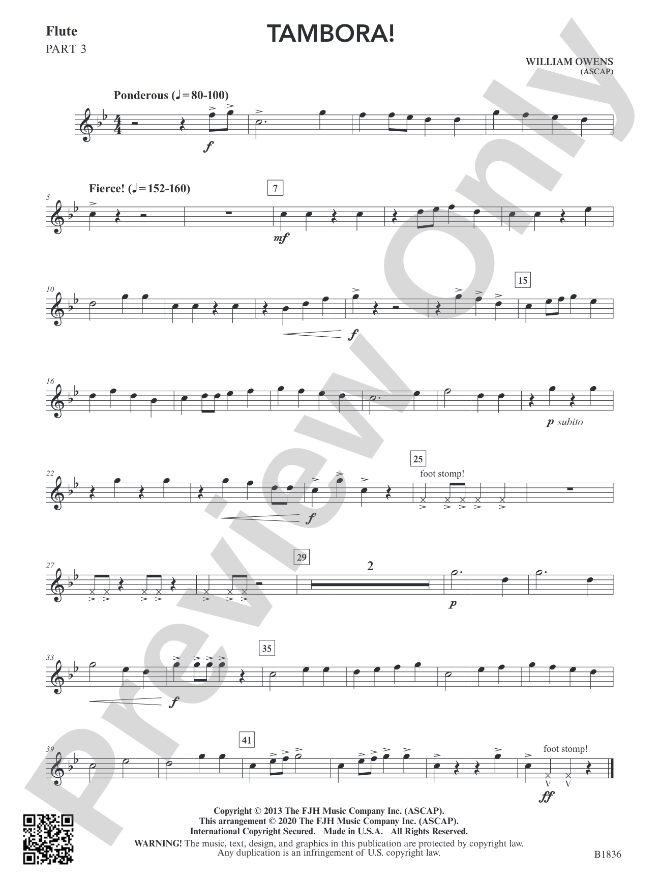 Tambora!: Part 3 Flute
