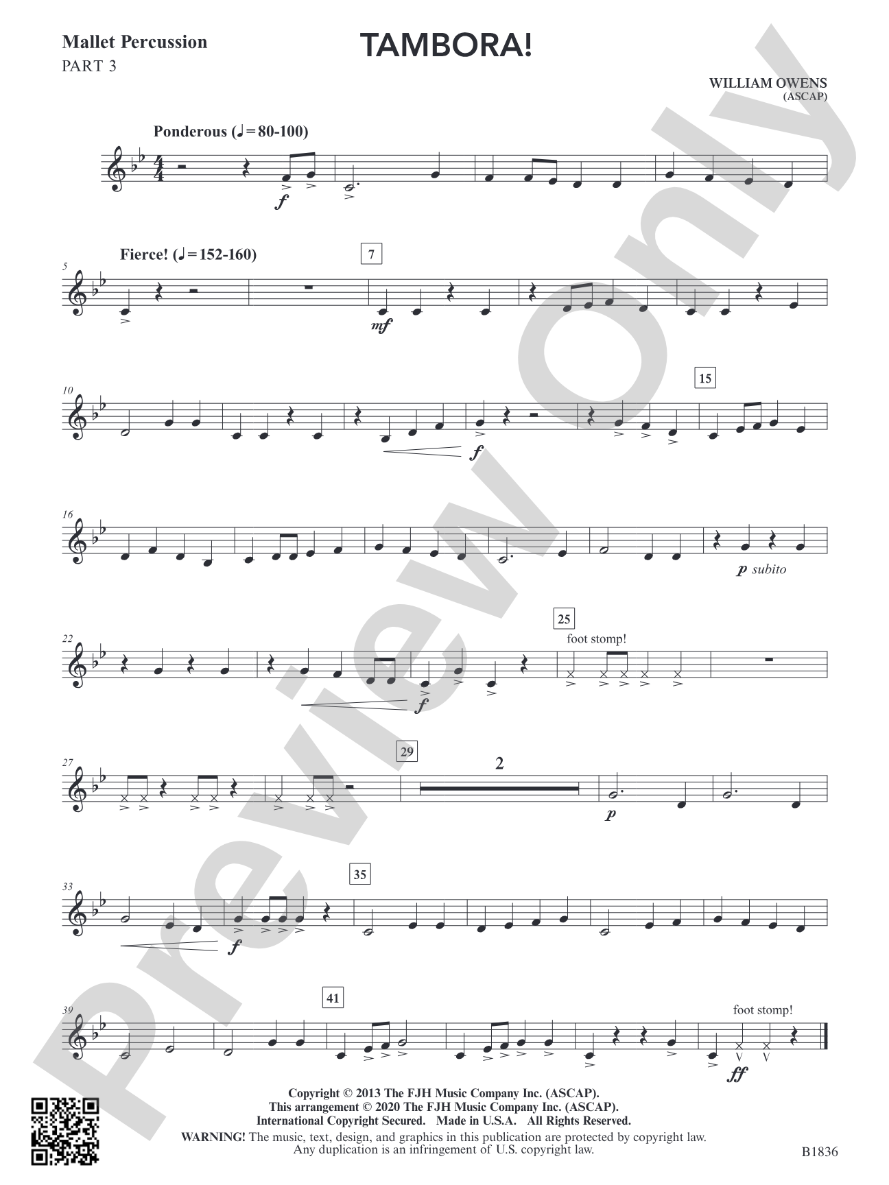 Tambora!: Part 3 Mallet Percussion
