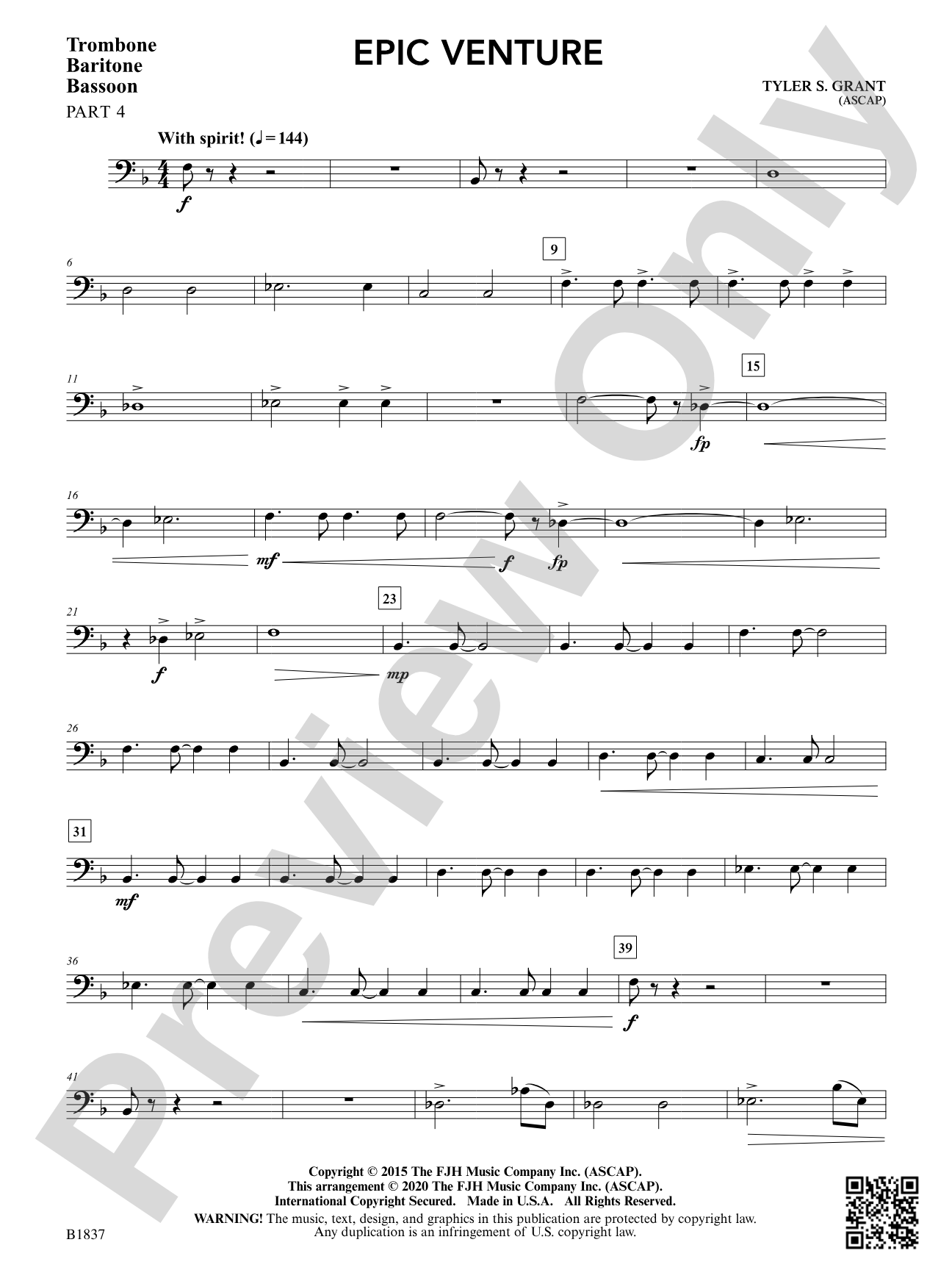 Epic Venture: Part 4 - Trombone / Euphonium / Bassoon