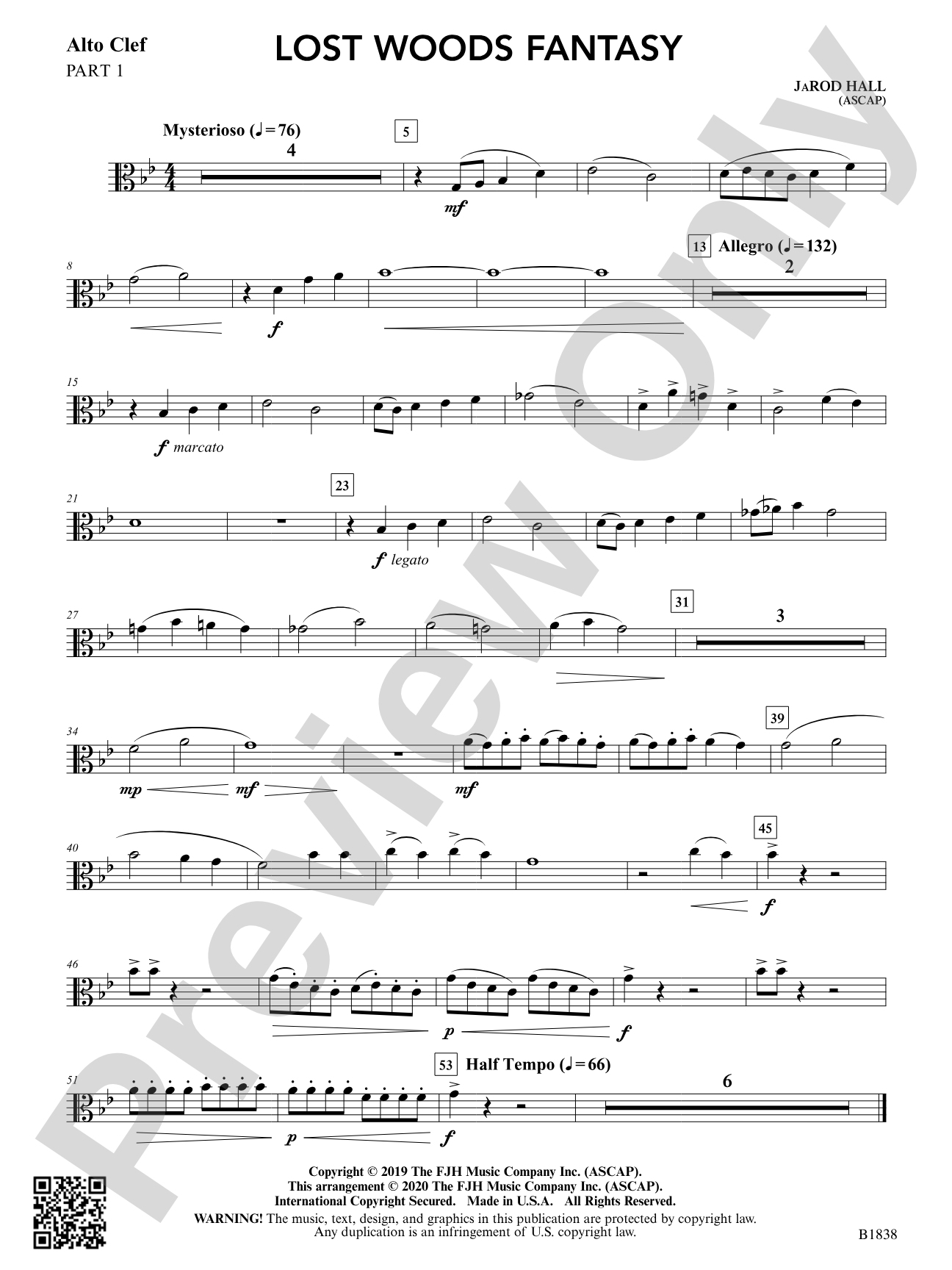 Lost Woods Fantasy: Part 1 - Alto Clef