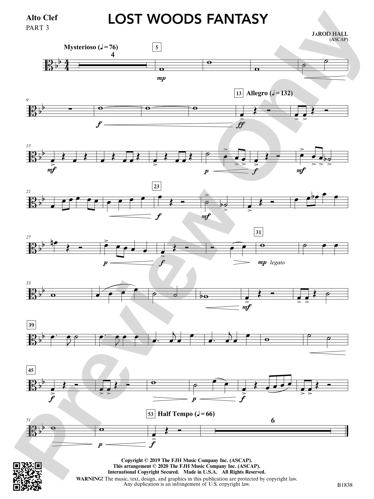 Lost Woods Fantasy: Part 3 - Alto Clef