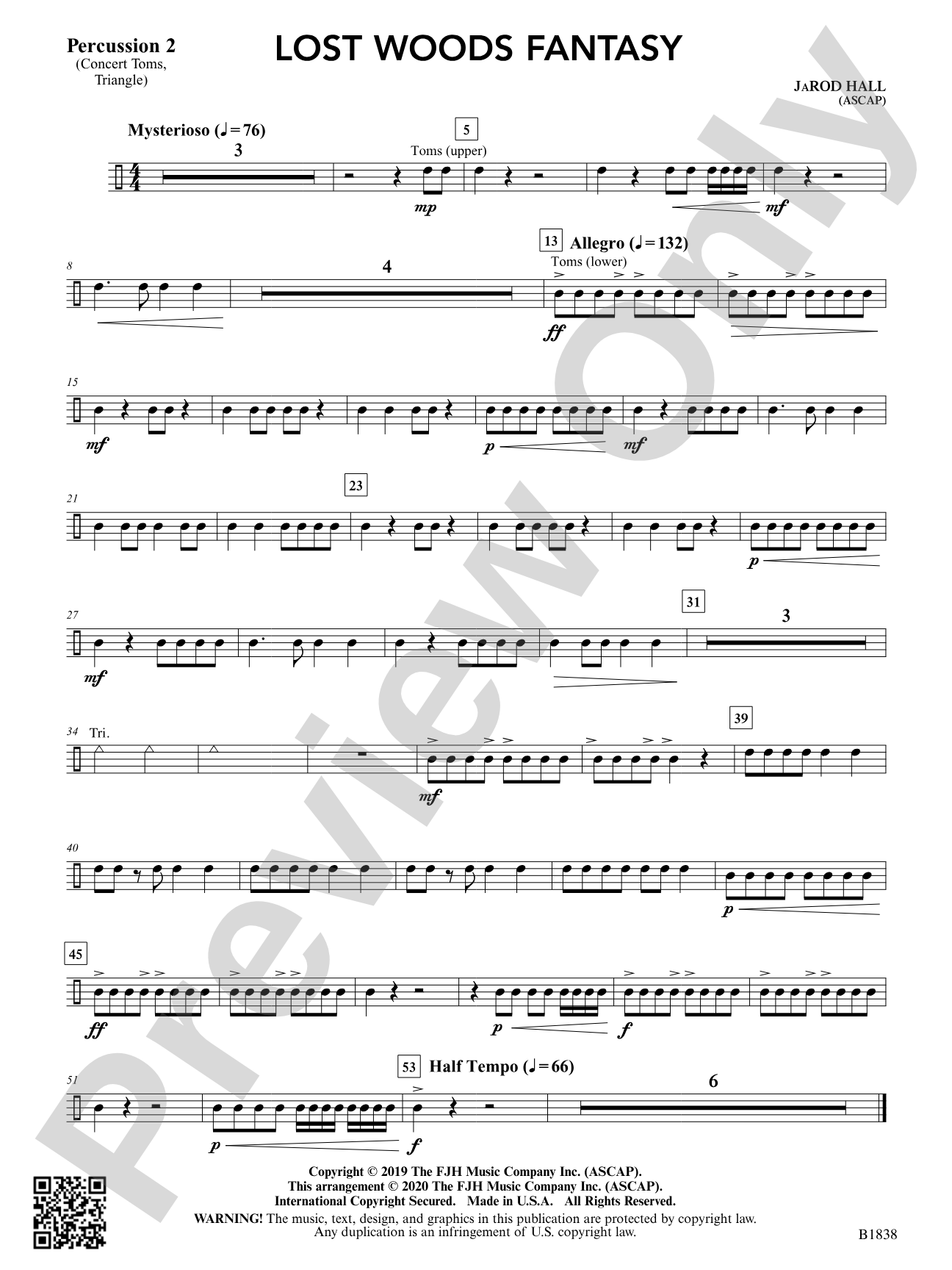 Lost Woods Fantasy: Percussion 2