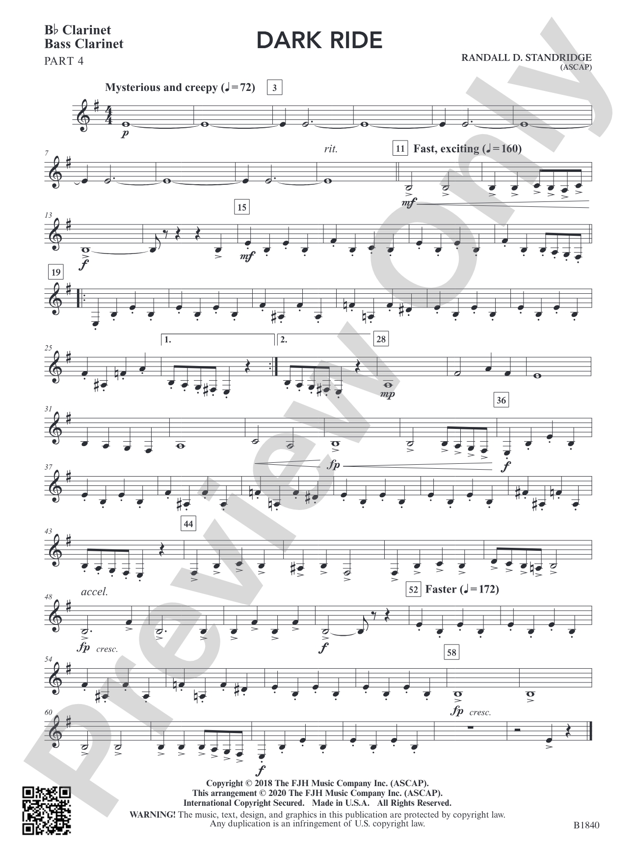 Dark Ride: Part 4 - B-flat Clarinet / Bass Clarinet