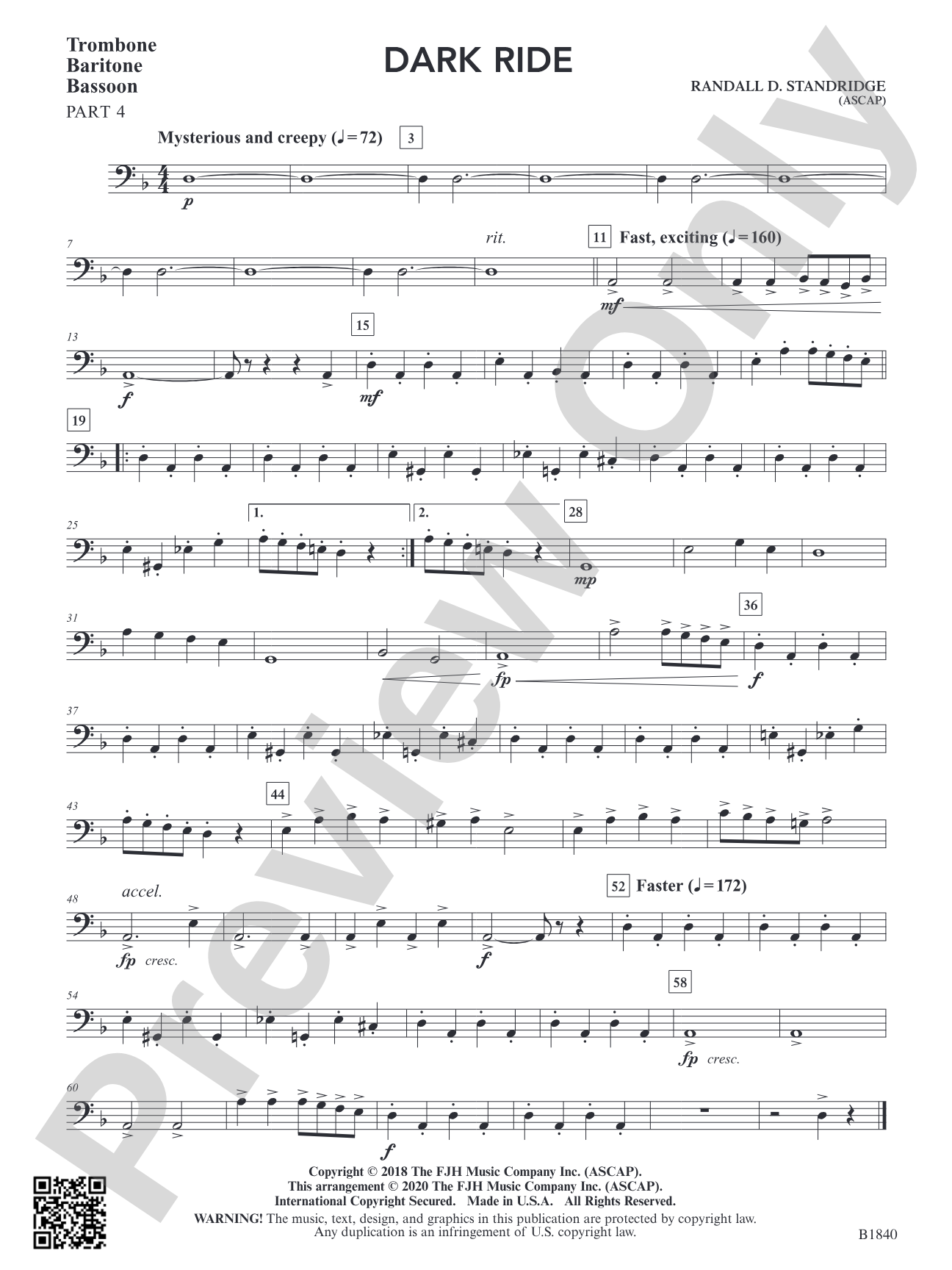 Dark Ride: Part 4 - Trombone / Euphonium / Bassoon