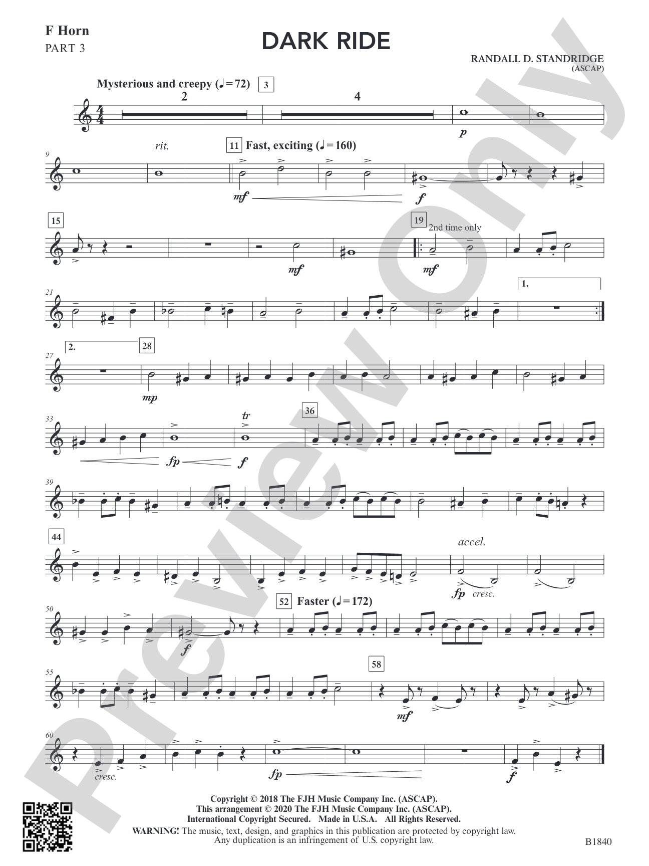 Dark Ride: Part 3 - F Horn