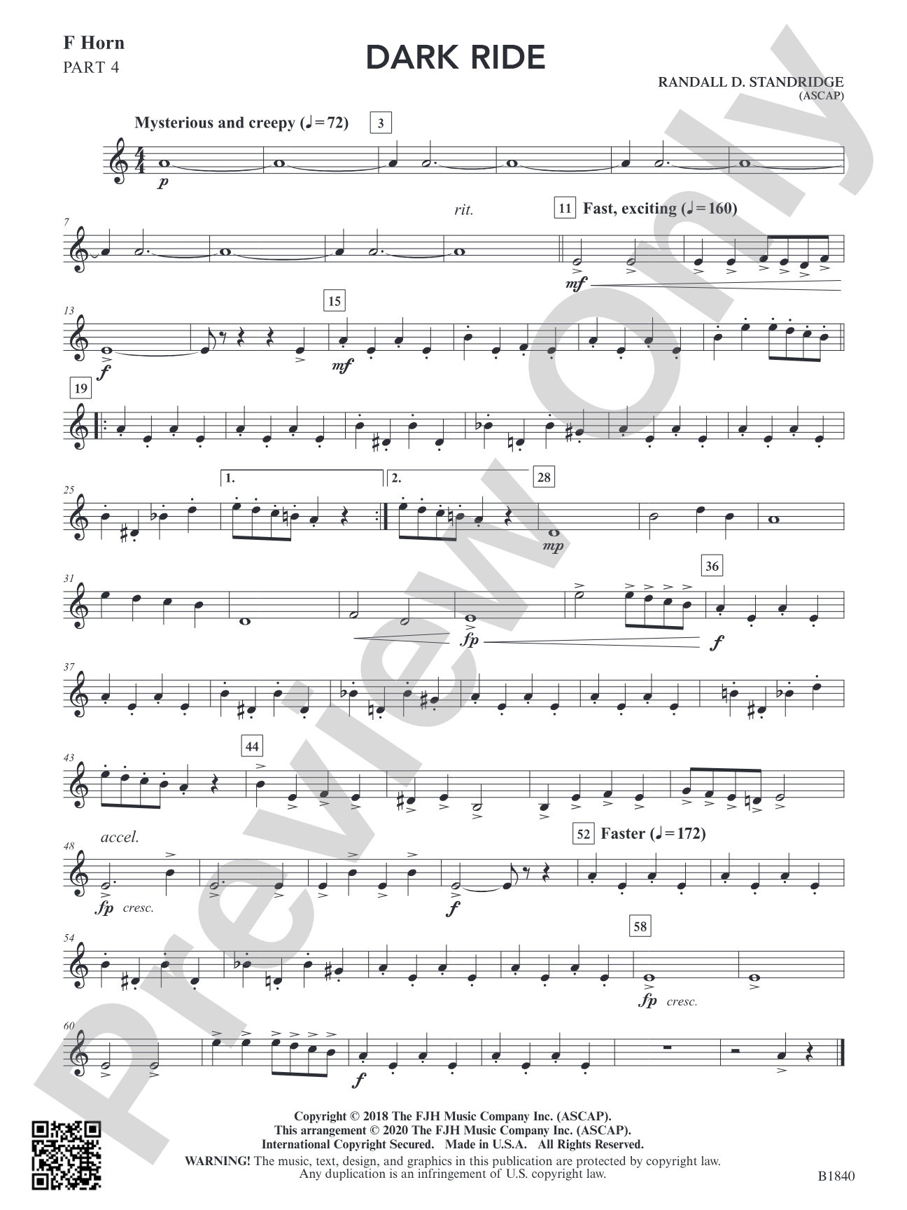 Dark Ride: Part 4 - F Horn