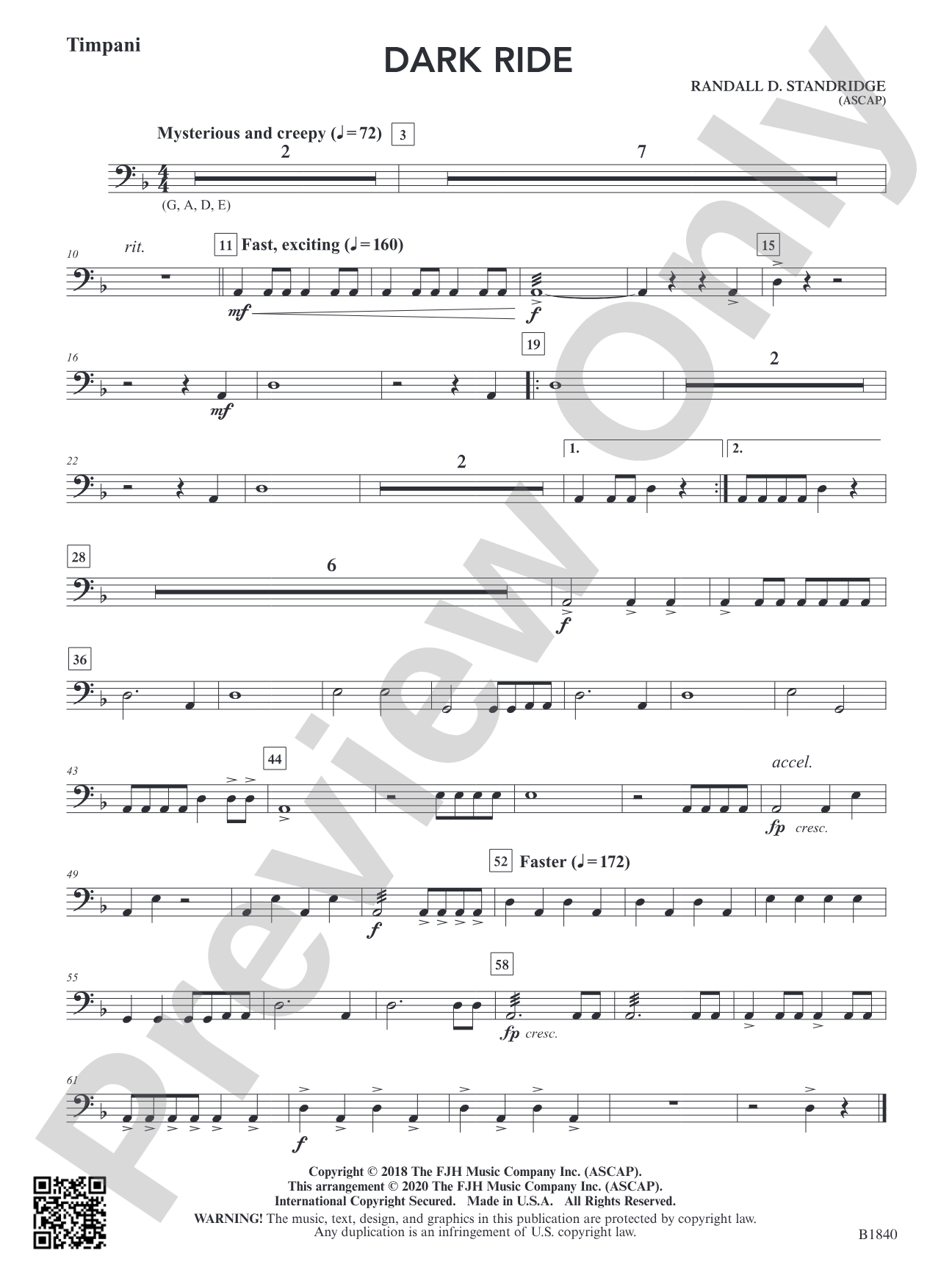Dark Ride: Timpani