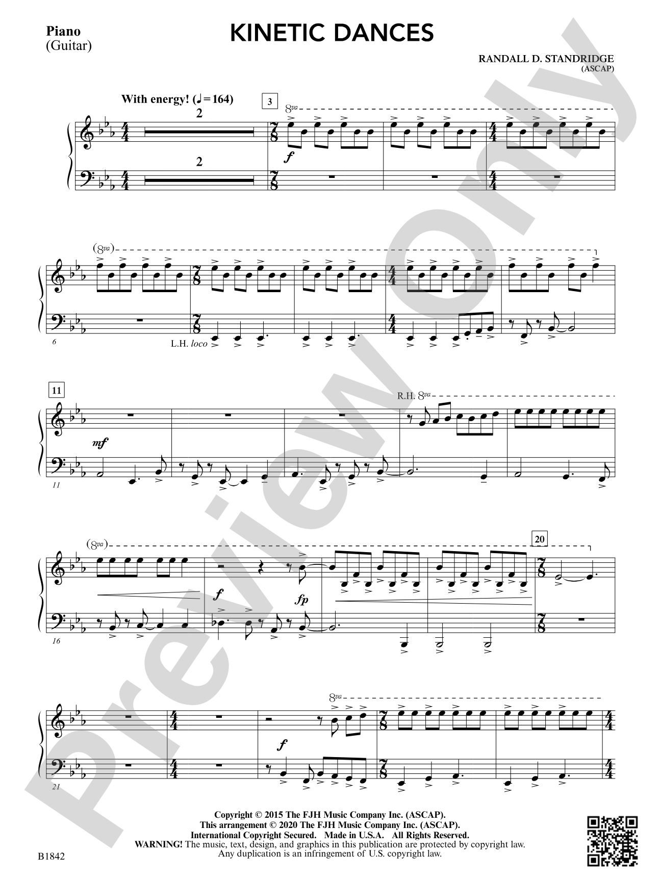 Kinetic Dances: Piano Accompaniment