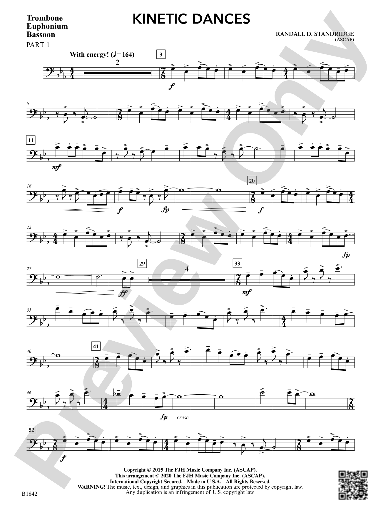Kinetic Dances: Part 1 - Trombone / Euphonium / Bassoon