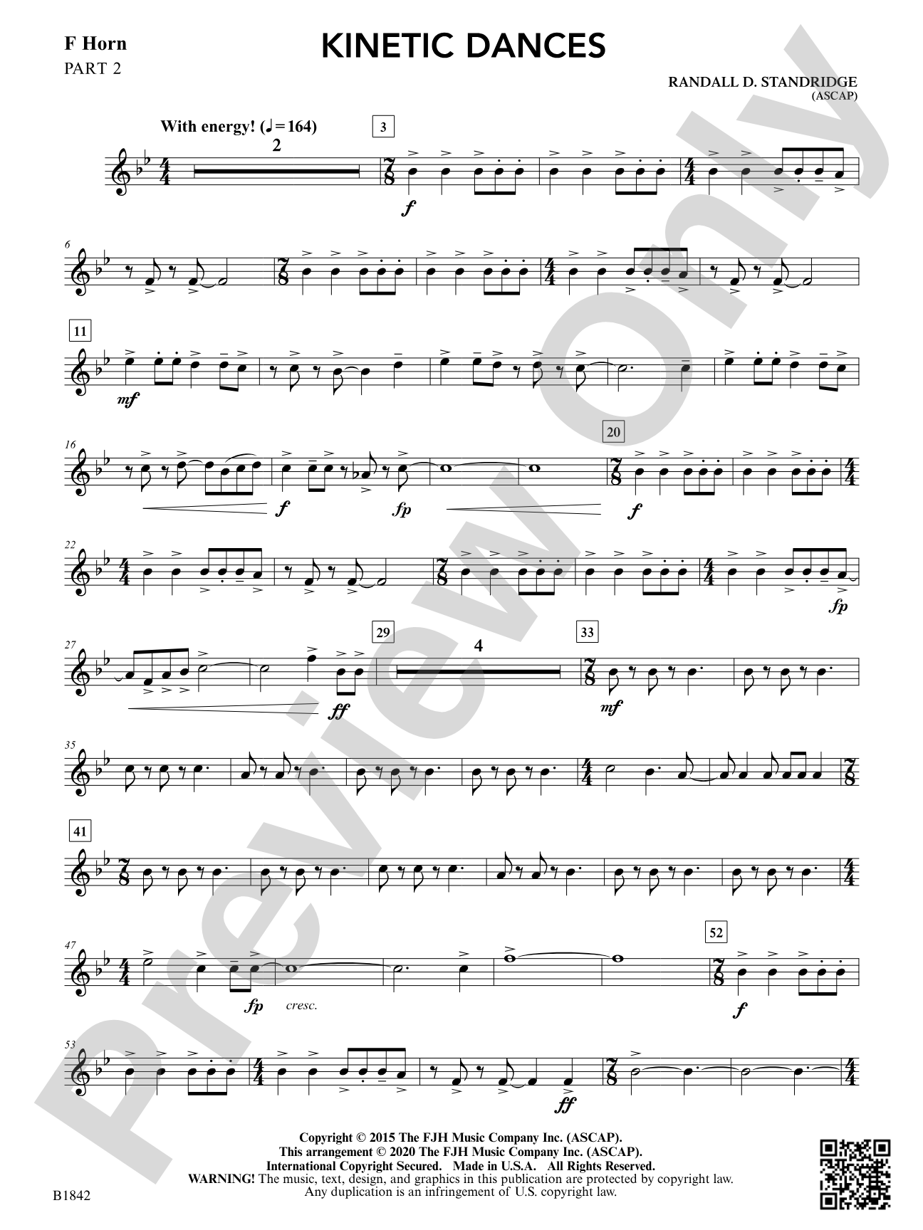 Kinetic Dances: Part 2 - F Horn