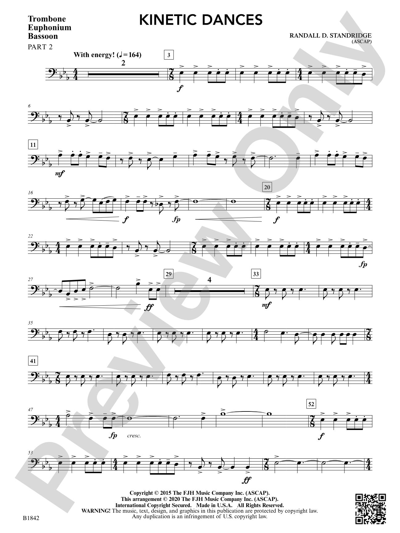 Kinetic Dances: Part 2 - Trombone / Euphonium / Bassoon